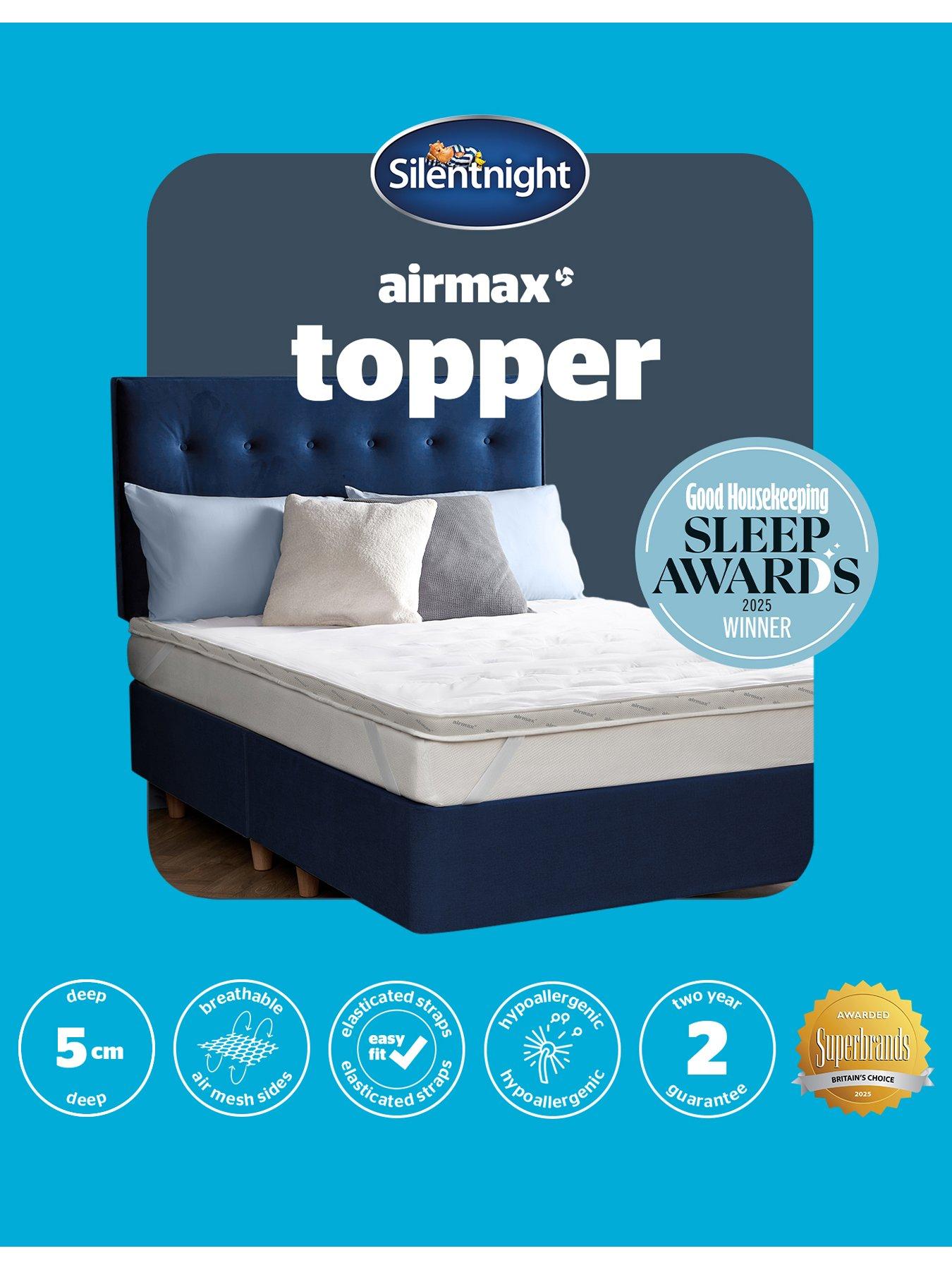 Image 7 of 7 of Silentnight Airmax 500 5&nbsp;cm Dual Layer Mattress Topper - White