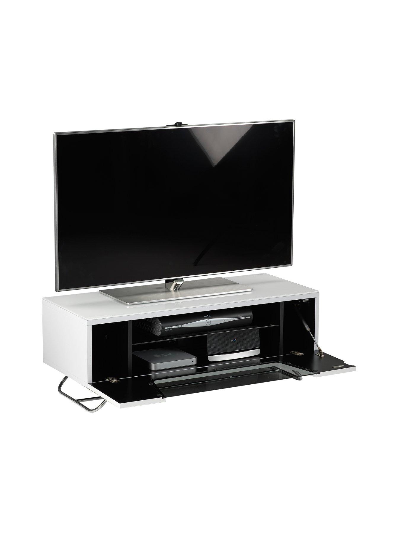 alphason-chromium-tv-stand-fits-up-to-46-inch-tv-whitenbspstillFront