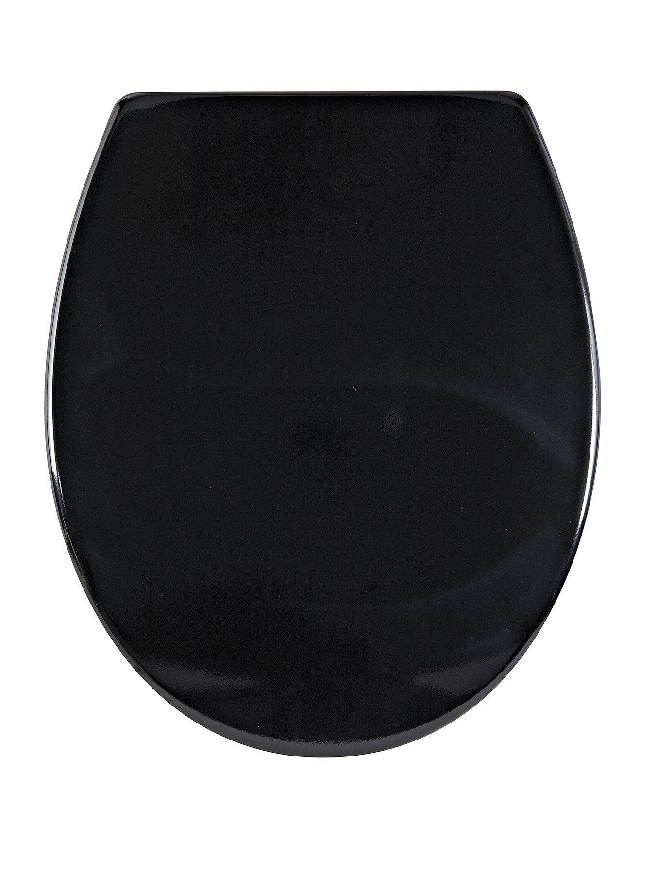 AQUALONA Duroplast Soft Close Toilet Seat - Black
