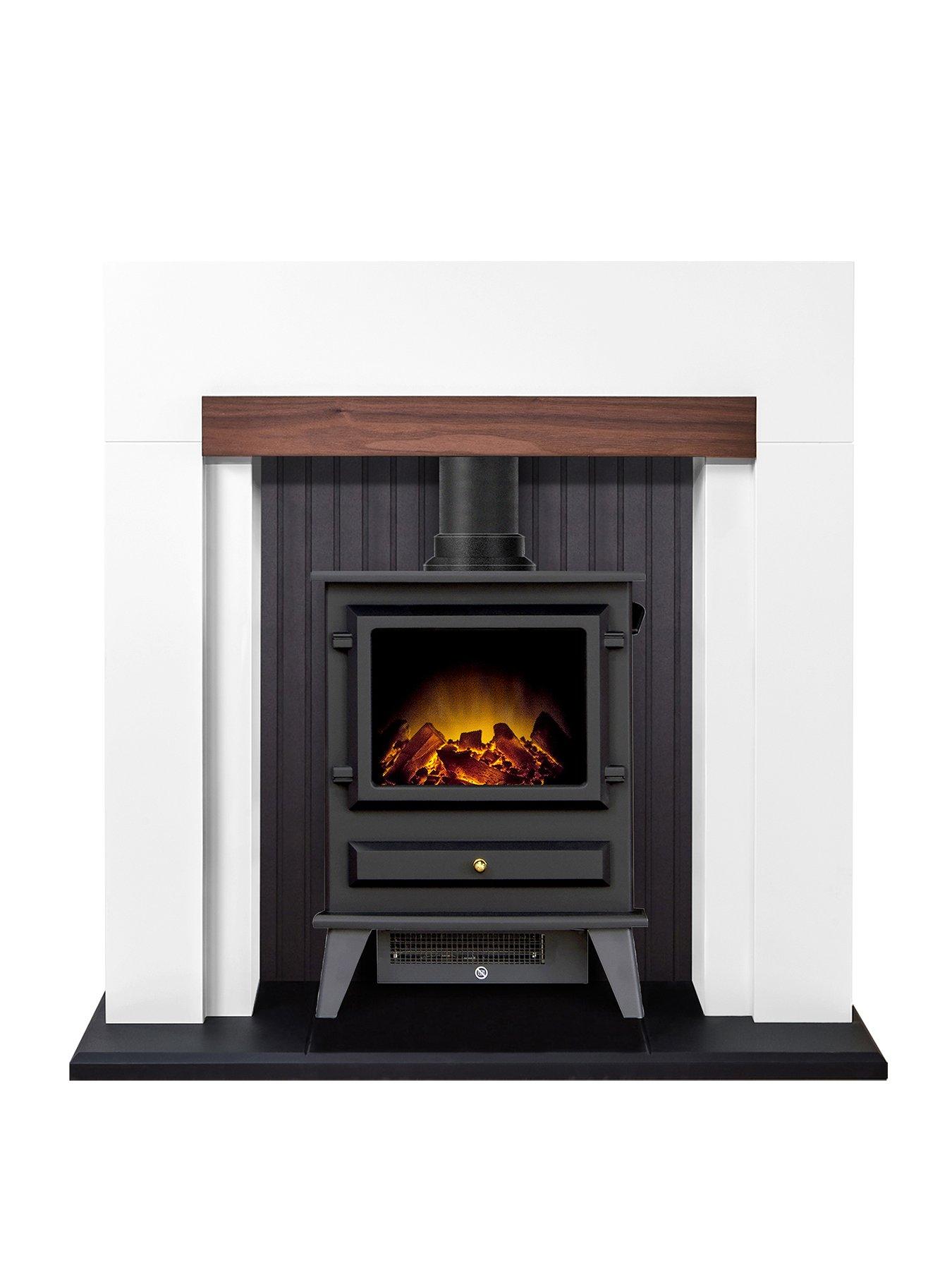Adam Fires u0026 Fireplaces Salzberg Electric Fire Suiteplace with Stove | Very  Ireland
