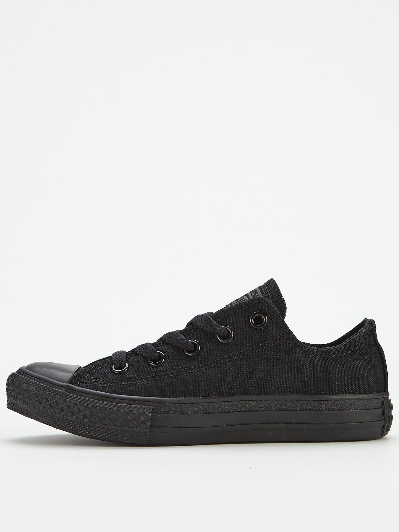 Image 1 of 5 of Converse Chuck Taylor All Star Mono Canvas Ox Core Childrens Trainers - Black