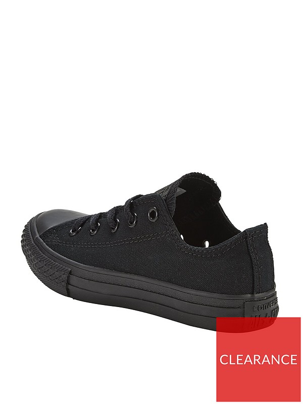 Converse Chuck Taylor All Star Mono Canvas Ox Core Childrens Trainers -  Black | Very Ireland
