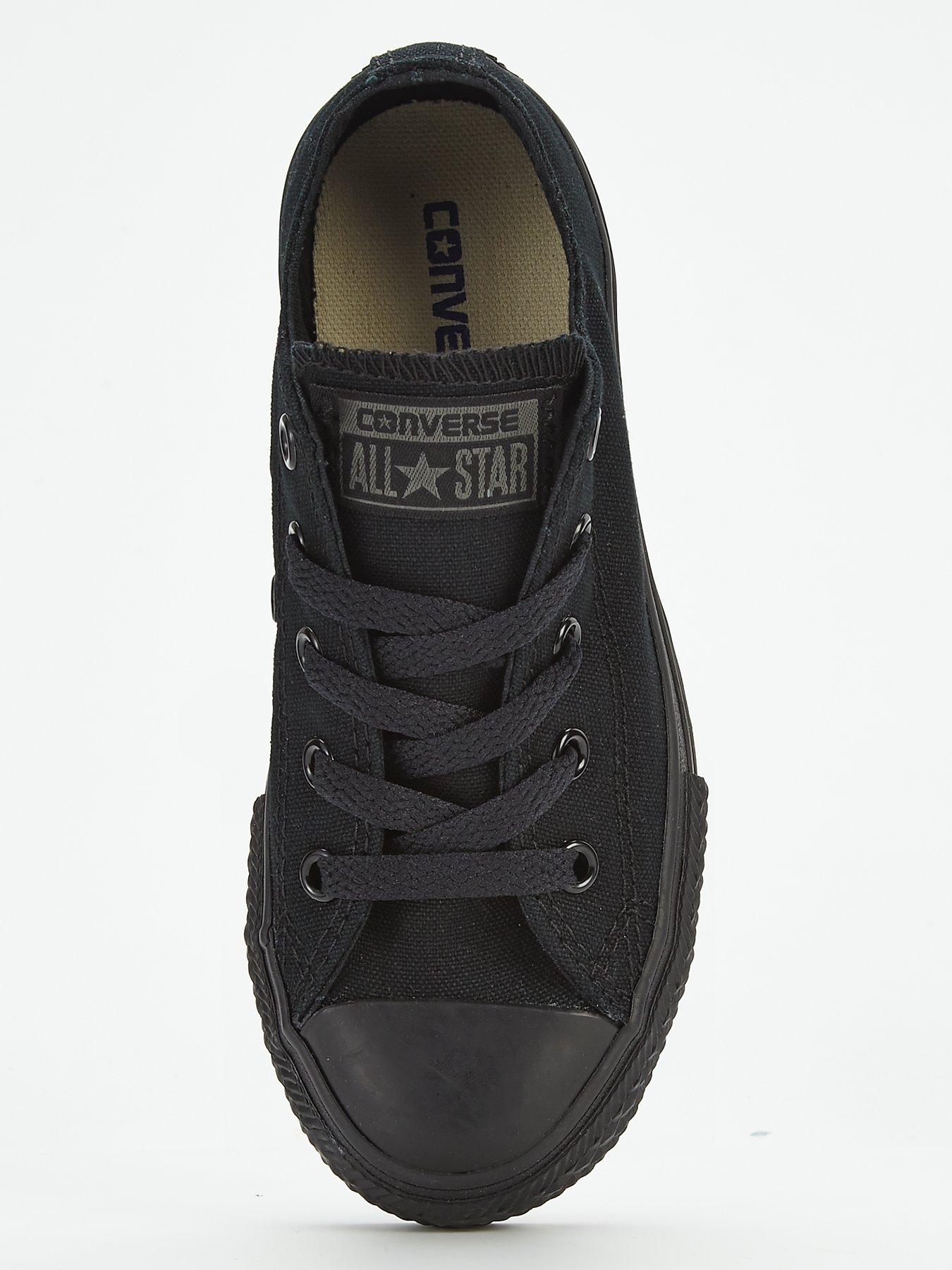 Image 4 of 5 of Converse Chuck Taylor All Star Mono Canvas Ox Core Childrens Trainers - Black