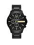 armani-exchange-chronograph-black-stainless-steel-watchfront