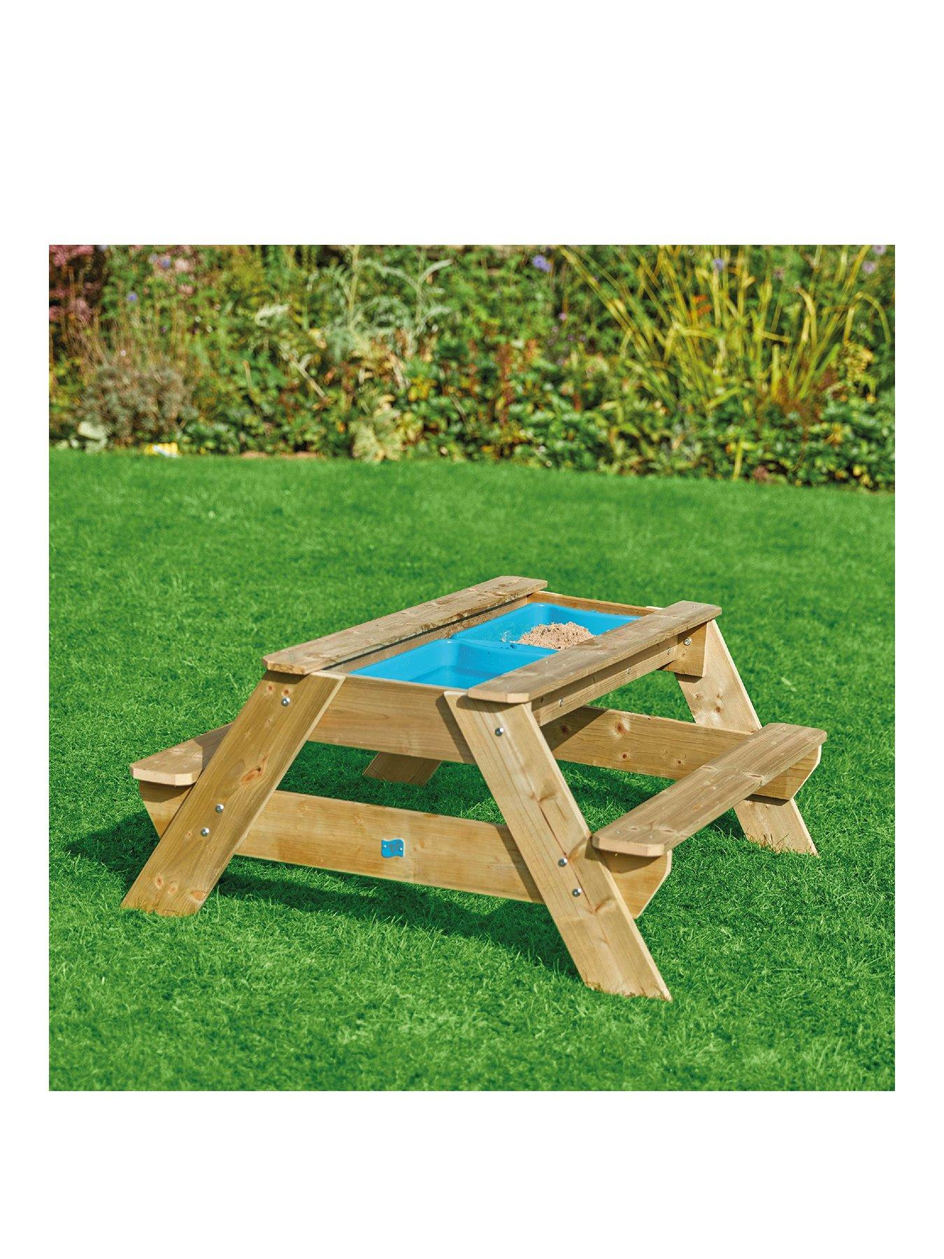 Wooden picnic sales table sandpit