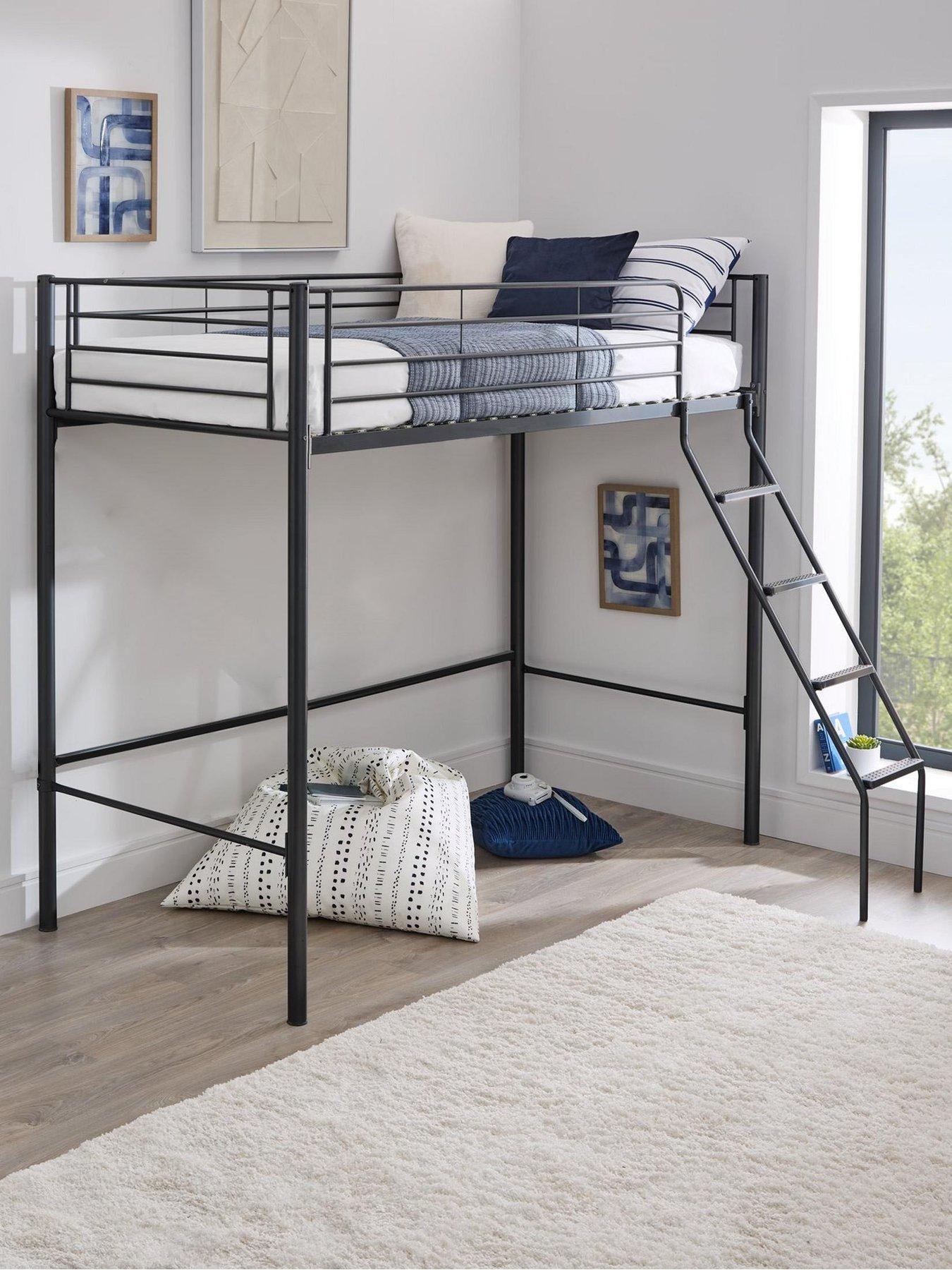 The Very Collection Domino High Sleeper Bed Frame with Optional Mattress