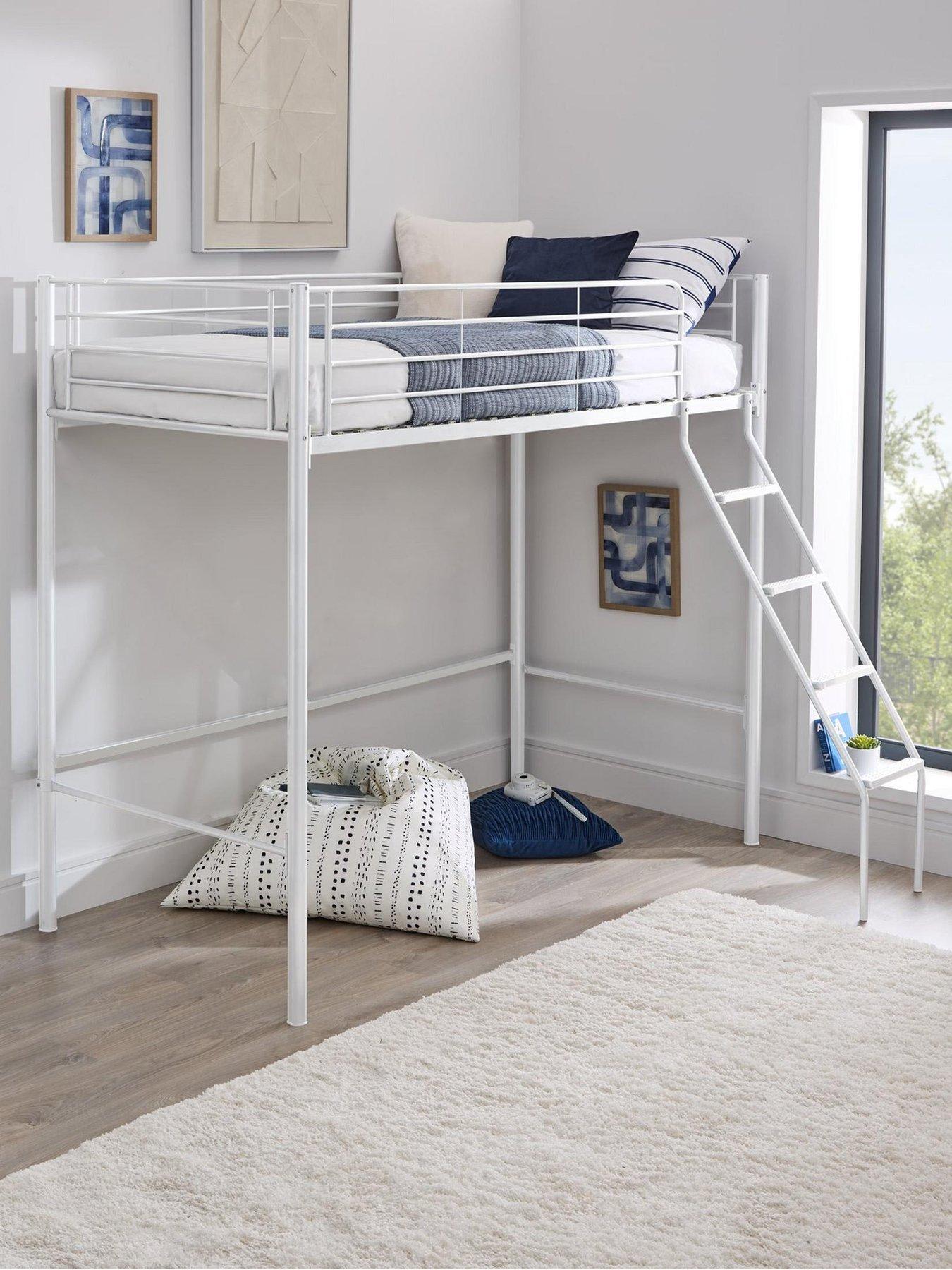 very-home-domino-high-sleeper-bed-frame-with-optional-mattress