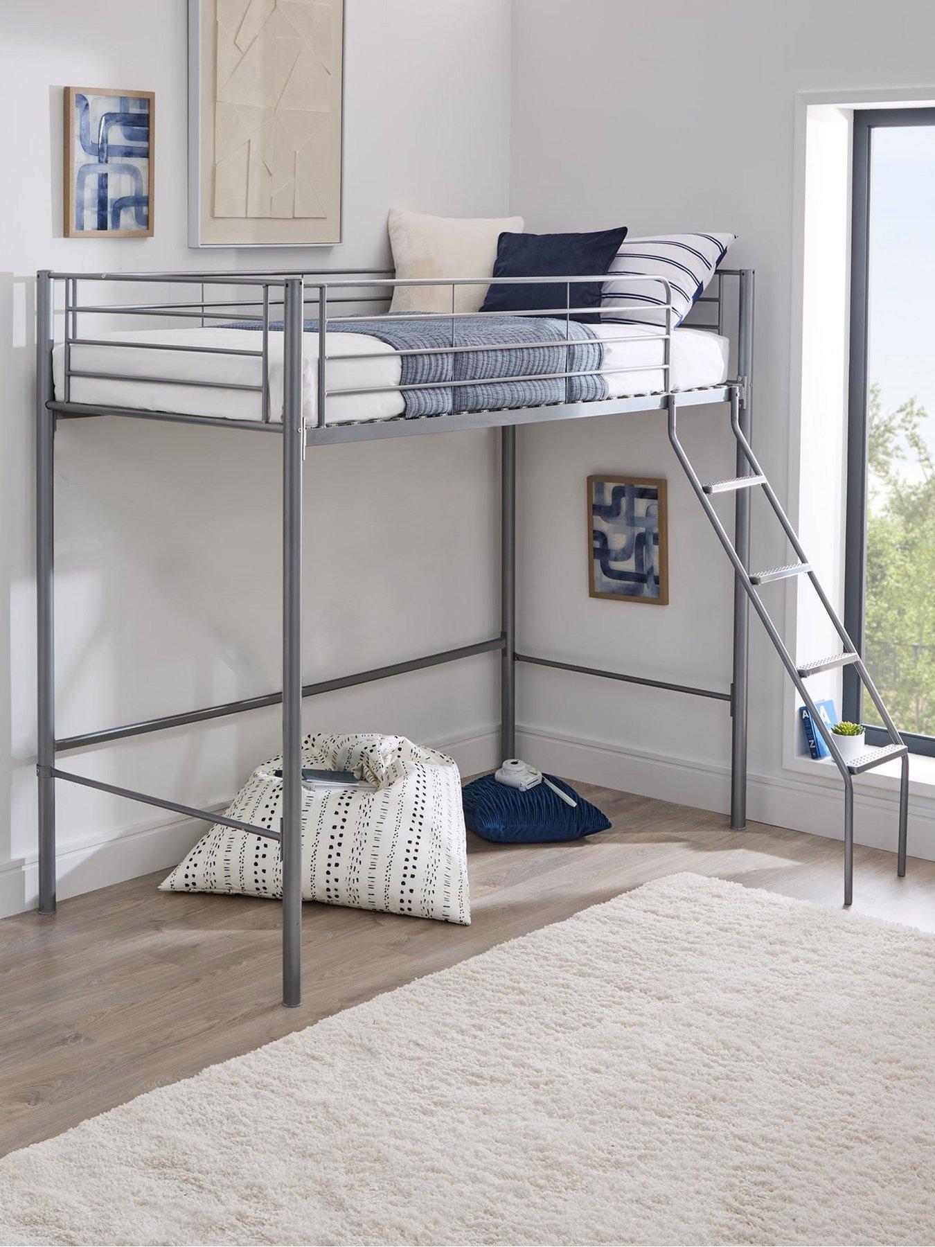 Very Home Domino High Sleeper Bed Frame with Optional Mattress
