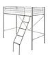kidspace-domino-high-sleeper-bed-frame-with-optional-mattressfront