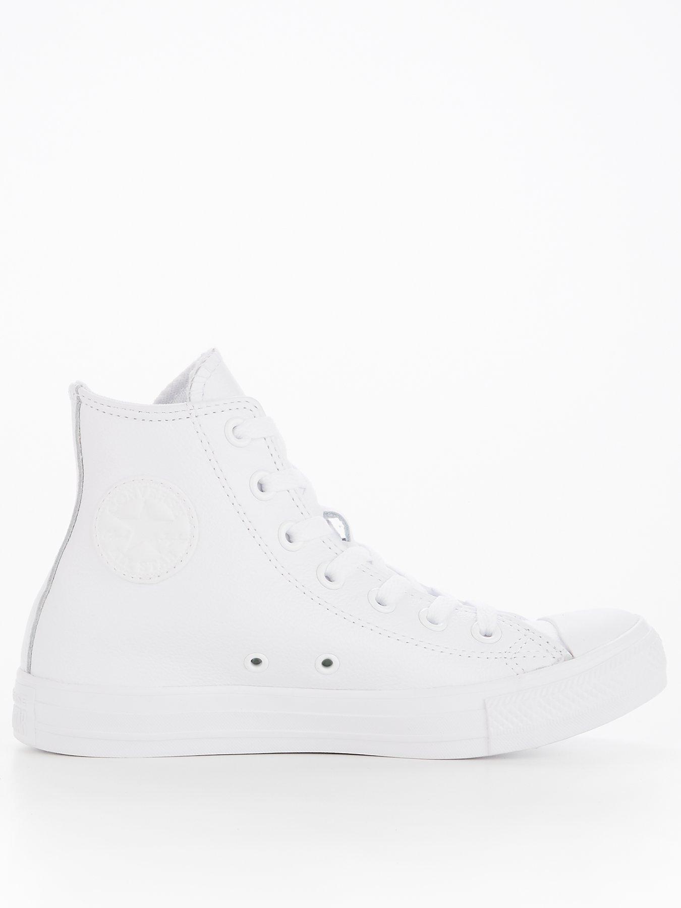 High top best sale leather trainers womens