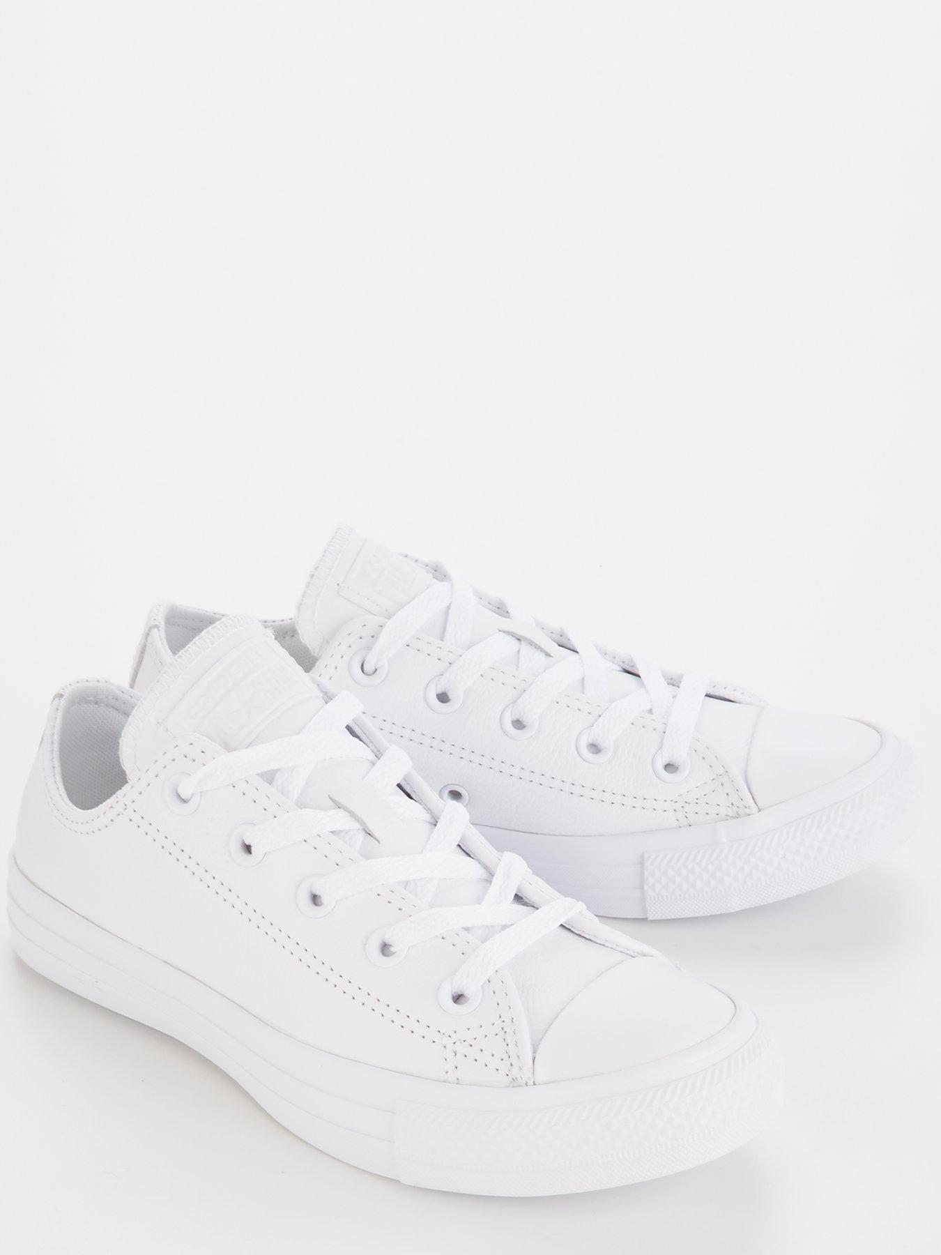 Converse Chuck Taylor All Star Leather Ox - White/White | Very Ireland