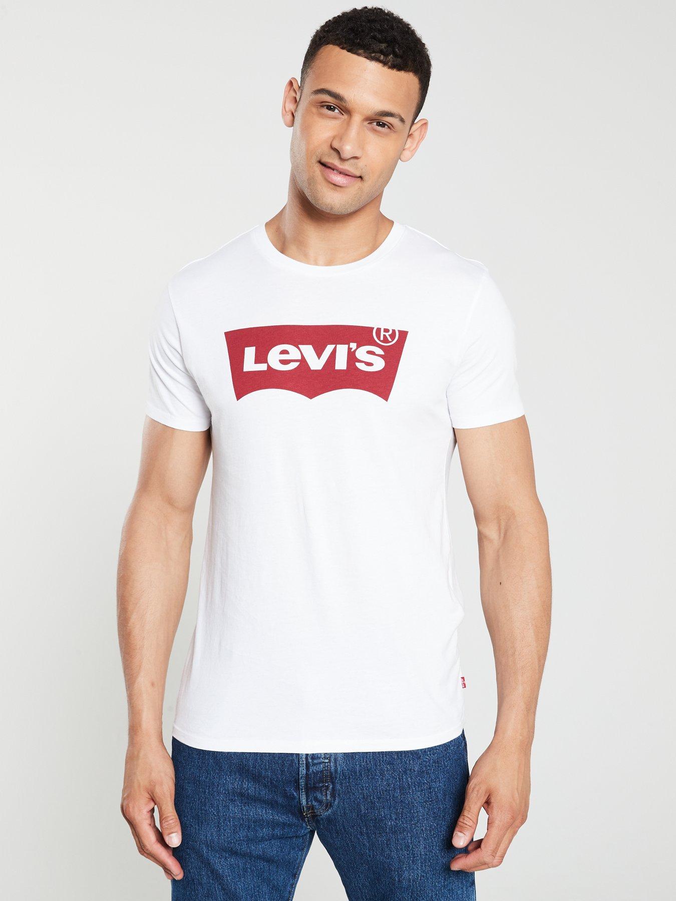 Mens white 2025 levis t shirt