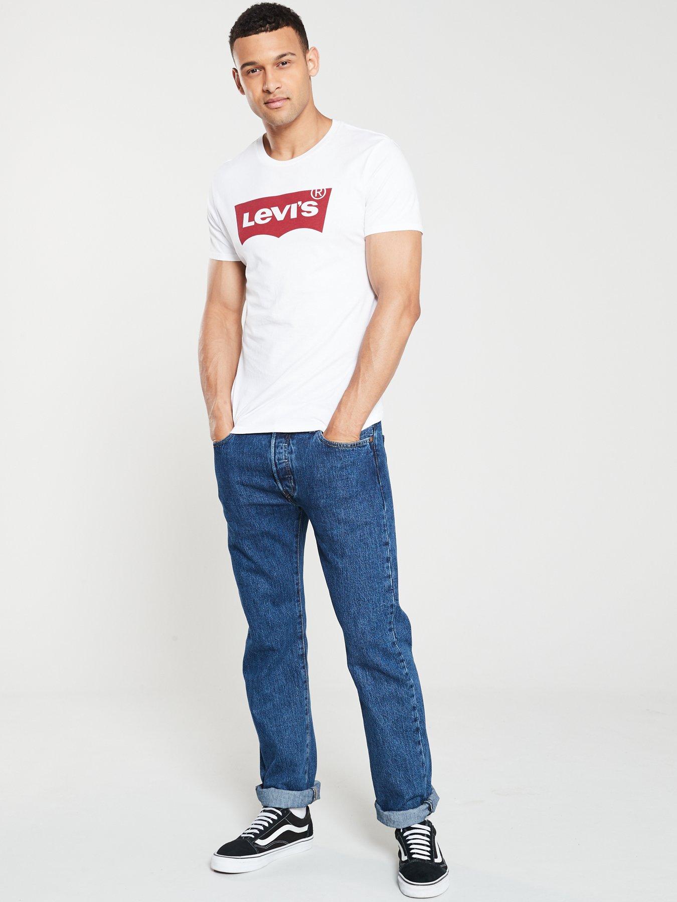 Image 3 of 4 of Levi's Graphic Housemark&nbsp;T-Shirt - White