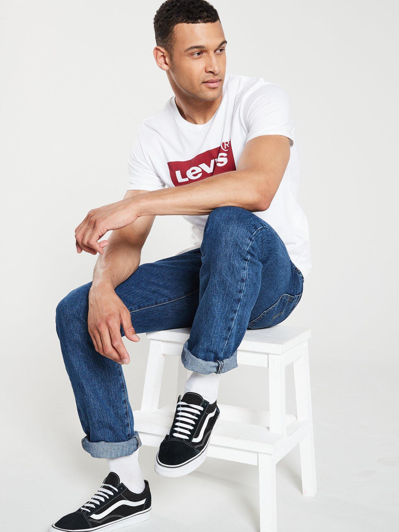 Image 4 of 4 of Levi's Graphic Housemark&nbsp;T-Shirt - White