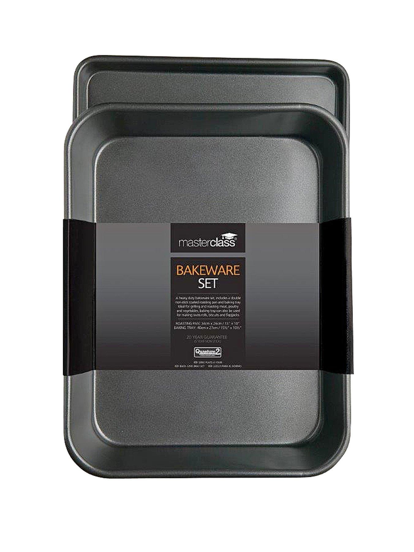Image 1 of 3 of MasterClass Non-Stick Roasting tray and Oven/Baking Tray (Twin Pack)