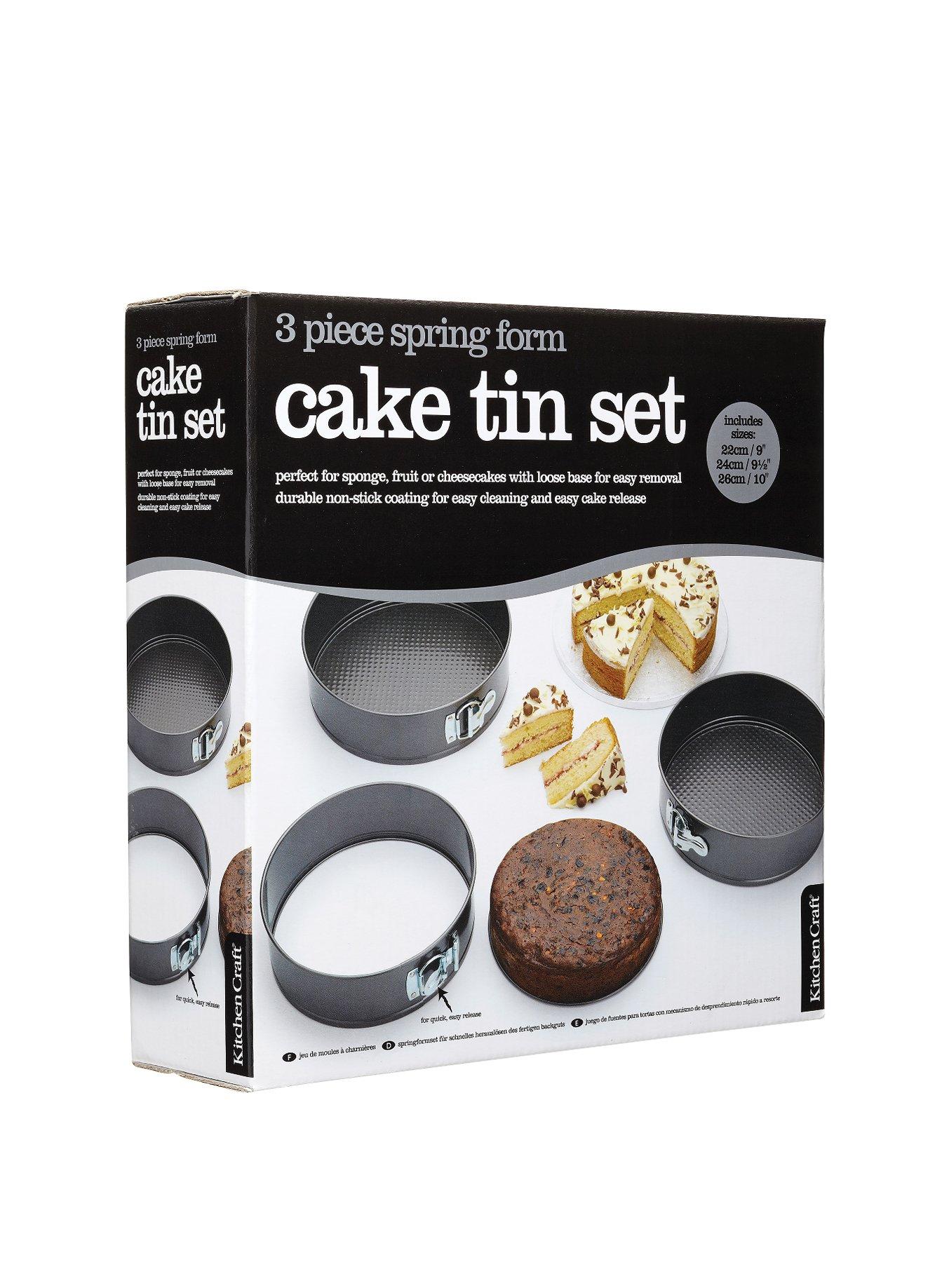 Image 3 of 3 of KitchenCraft 3-Piece Non-Stick Spring Form Cake Tin Set