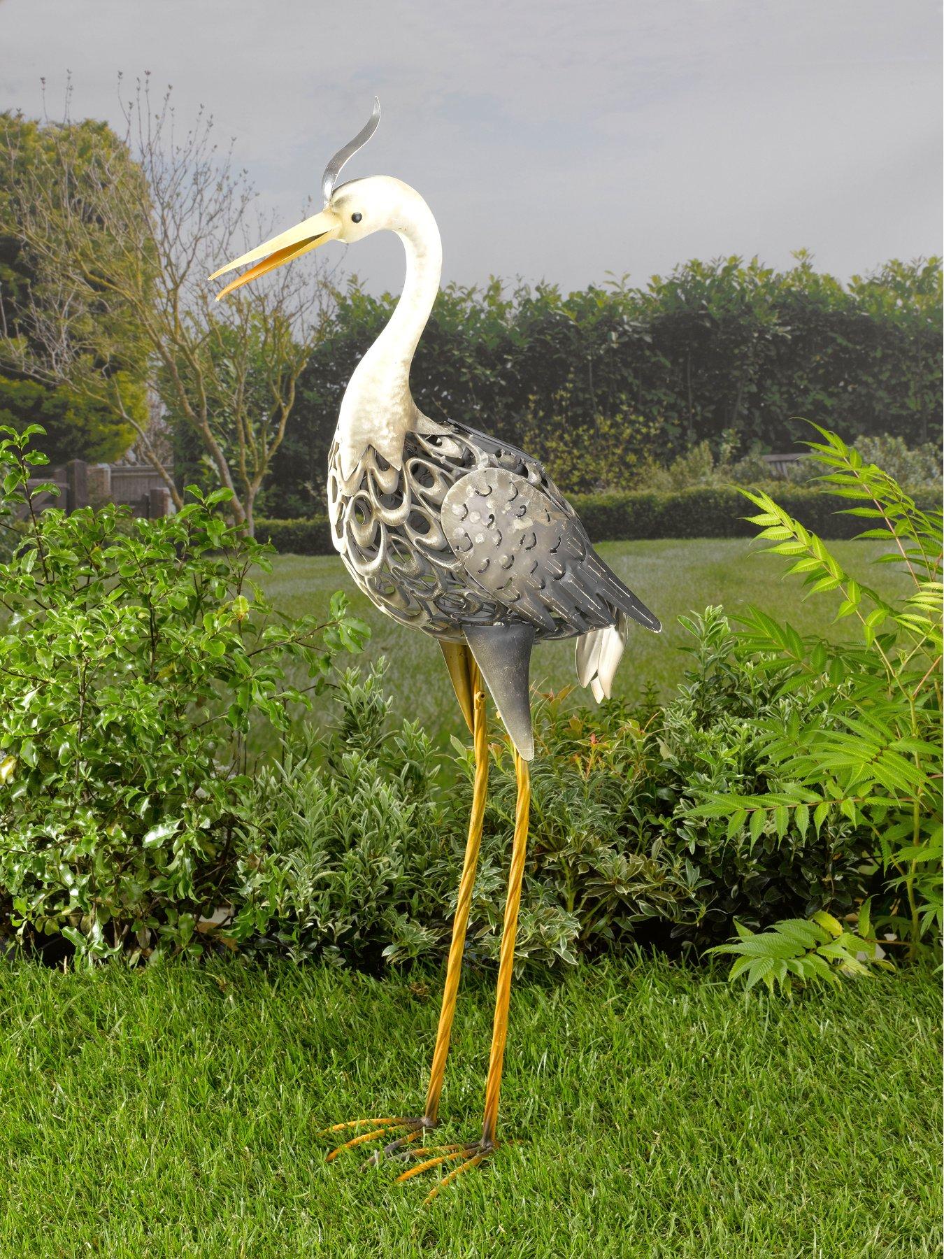 Smart Solar Metal Heron Light and Deterrent