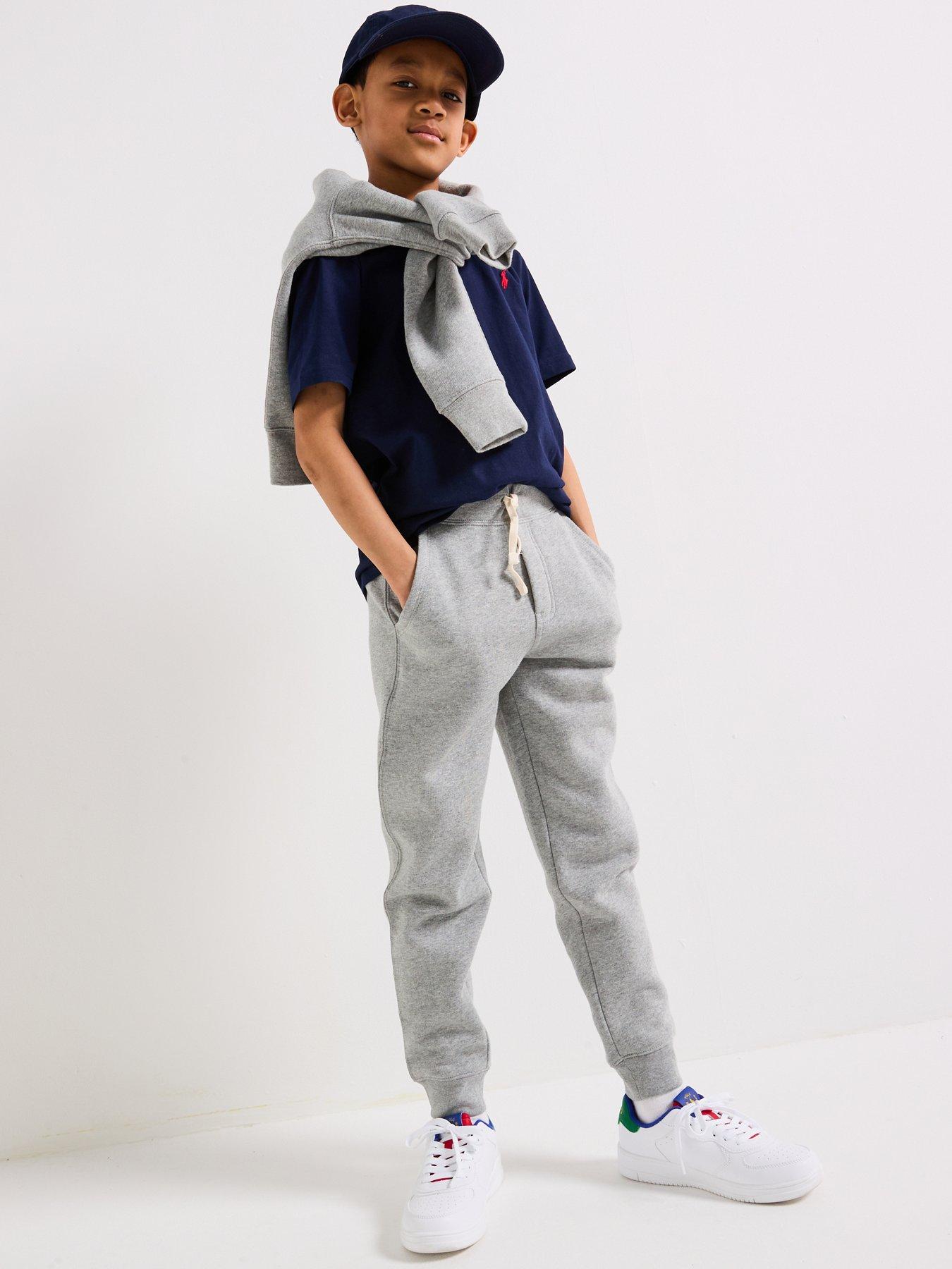 Image 2 of 6 of Polo Ralph Lauren Boys Cotton Jersey Crew Neck T-Shirt - Navy