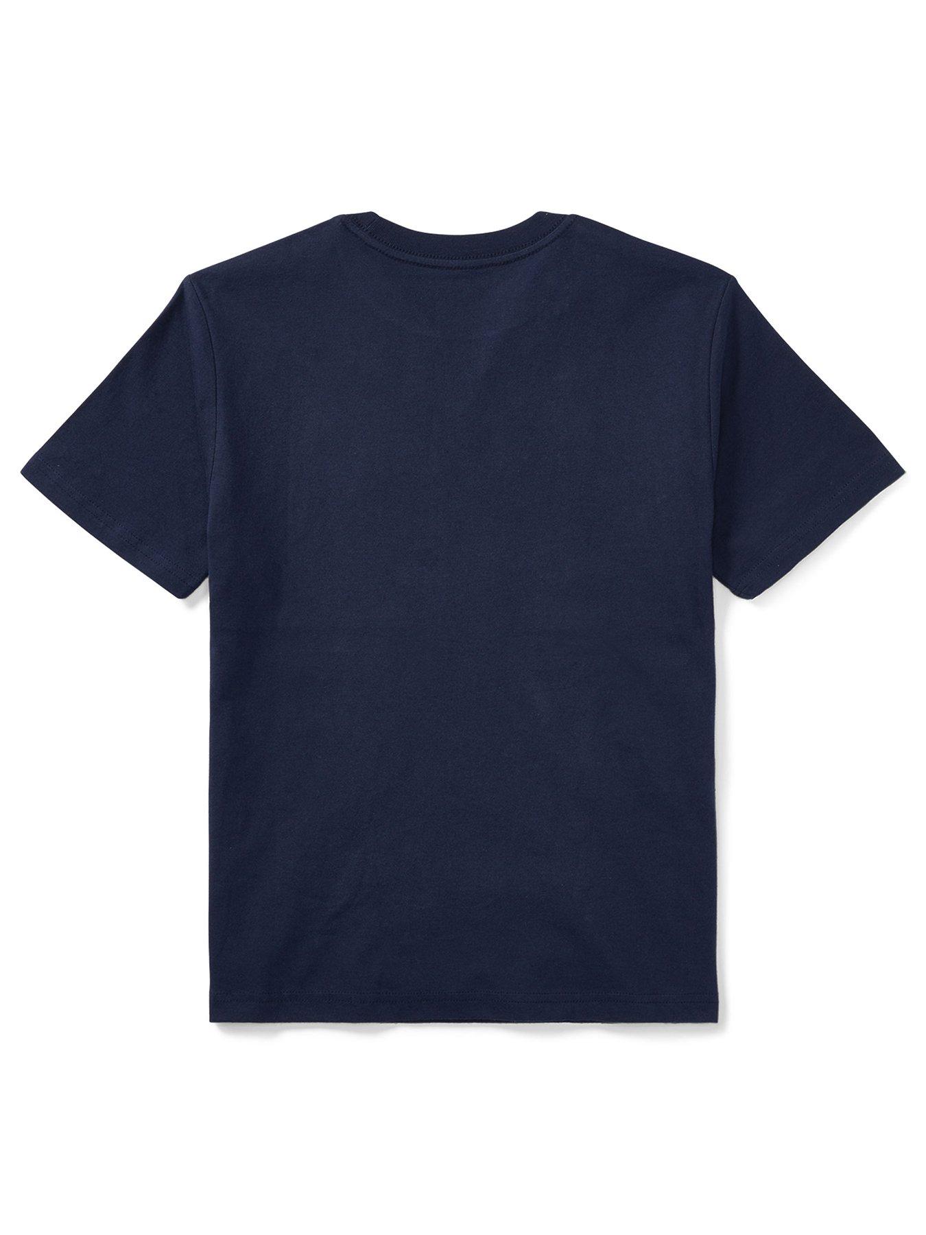Image 2 of 2 of Polo Ralph Lauren Boys Classic Pony T-Shirt - Navy