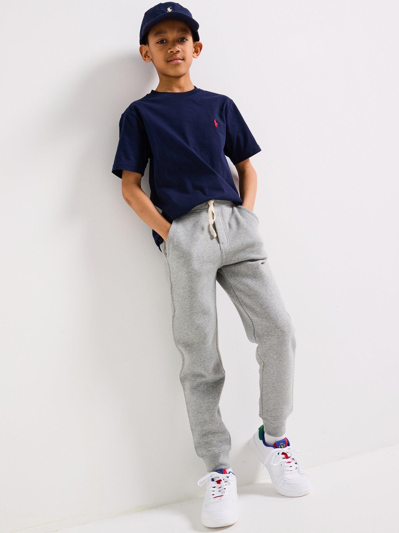 Image 4 of 6 of Polo Ralph Lauren Boys Cotton Jersey Crew Neck T-Shirt - Navy