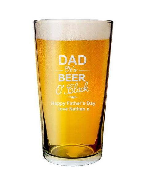 the-personalised-memento-company-personalised-dad-its-beer-o-clock-pint-glass