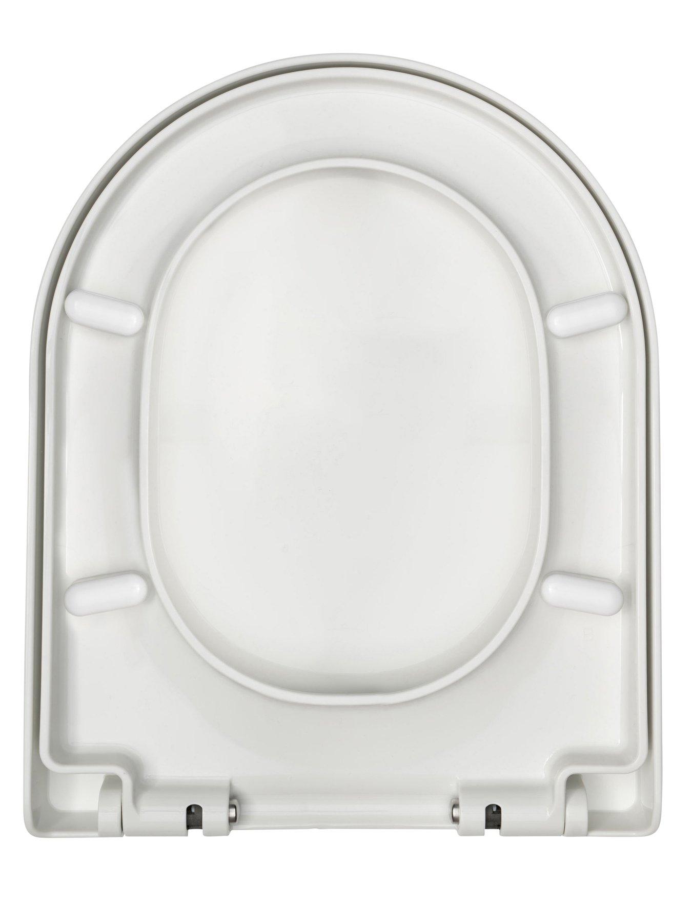 Image 4 of 4 of AQUALONA Thermoplast D Shaped Soft Close Toilet Seat