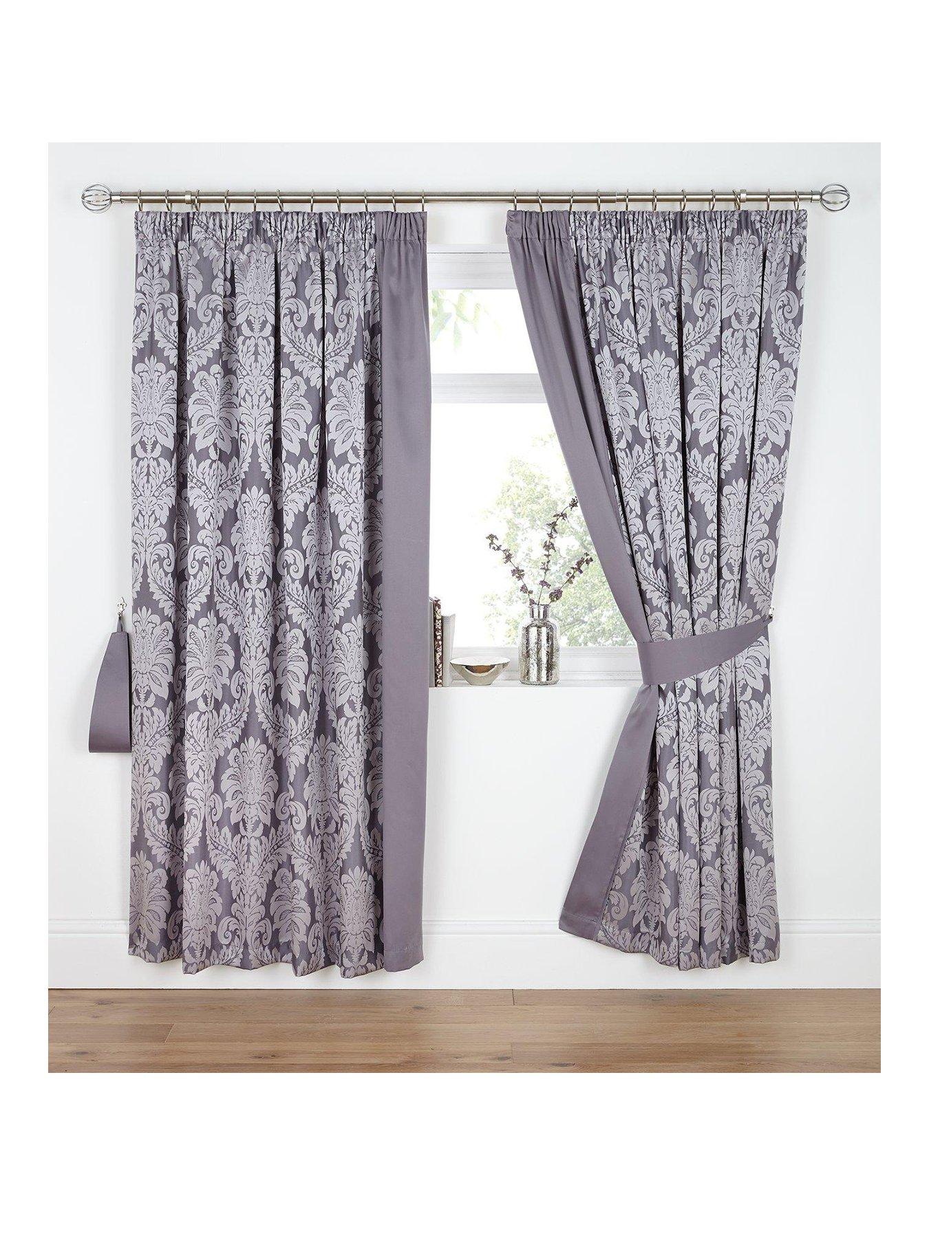 Image 1 of 1 of The Very Collection Boston Jacquard Lined Pencil Pleat Curtains