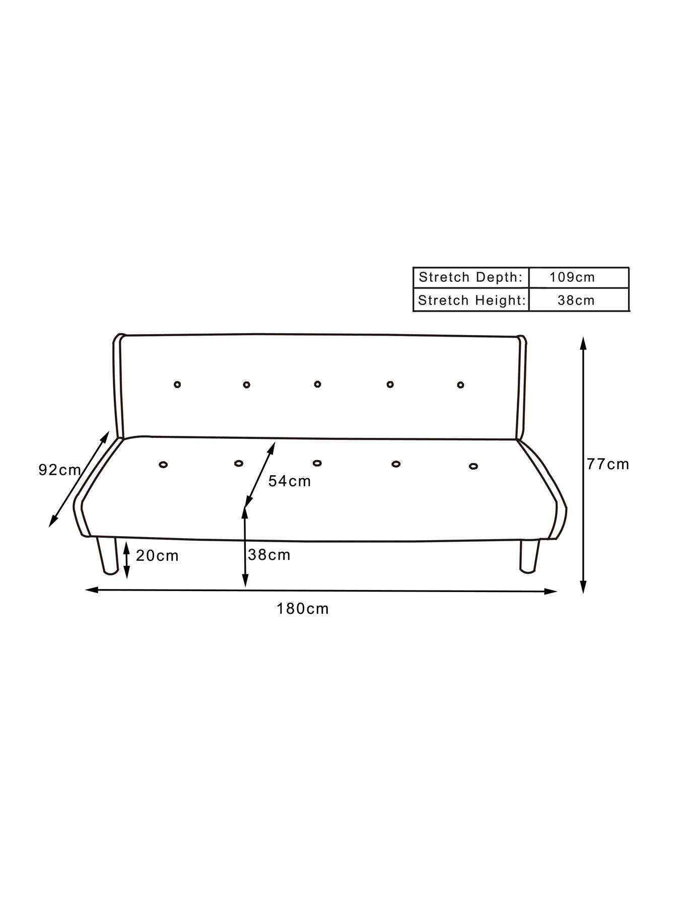 Image 5 of 6 of The Very Collection Dax Fabric Sofa Bed&nbsp;- FSC&reg; Certified