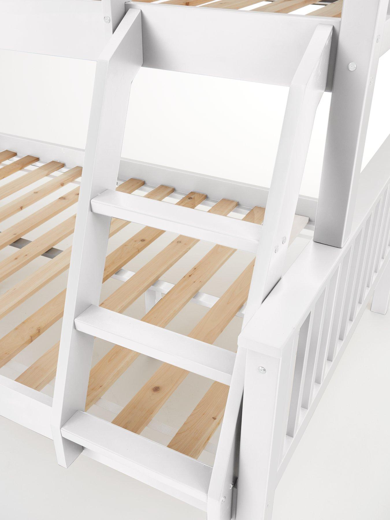Image 6 of 7 of Very Home Novara Detachable Trio Bunk Bed with Mattress Options (Buy &amp; SAVE!)&nbsp;&ndash; White&nbsp;- FSC&reg; Certified