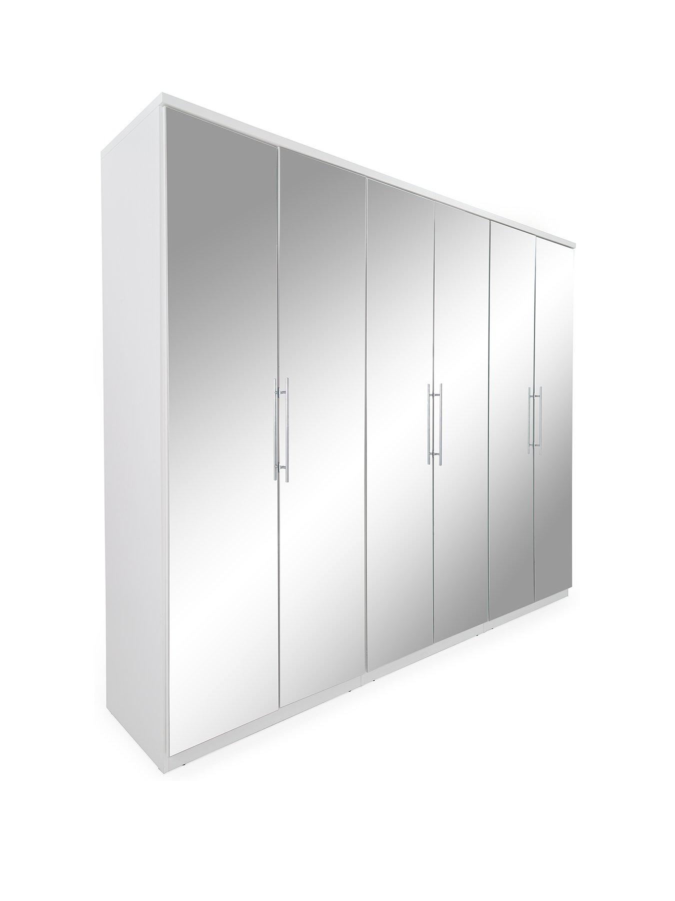 Image 3 of 7 of Very Home Prague Mirror 6 Door Wardrobe&nbsp;- FSC&reg; Certified