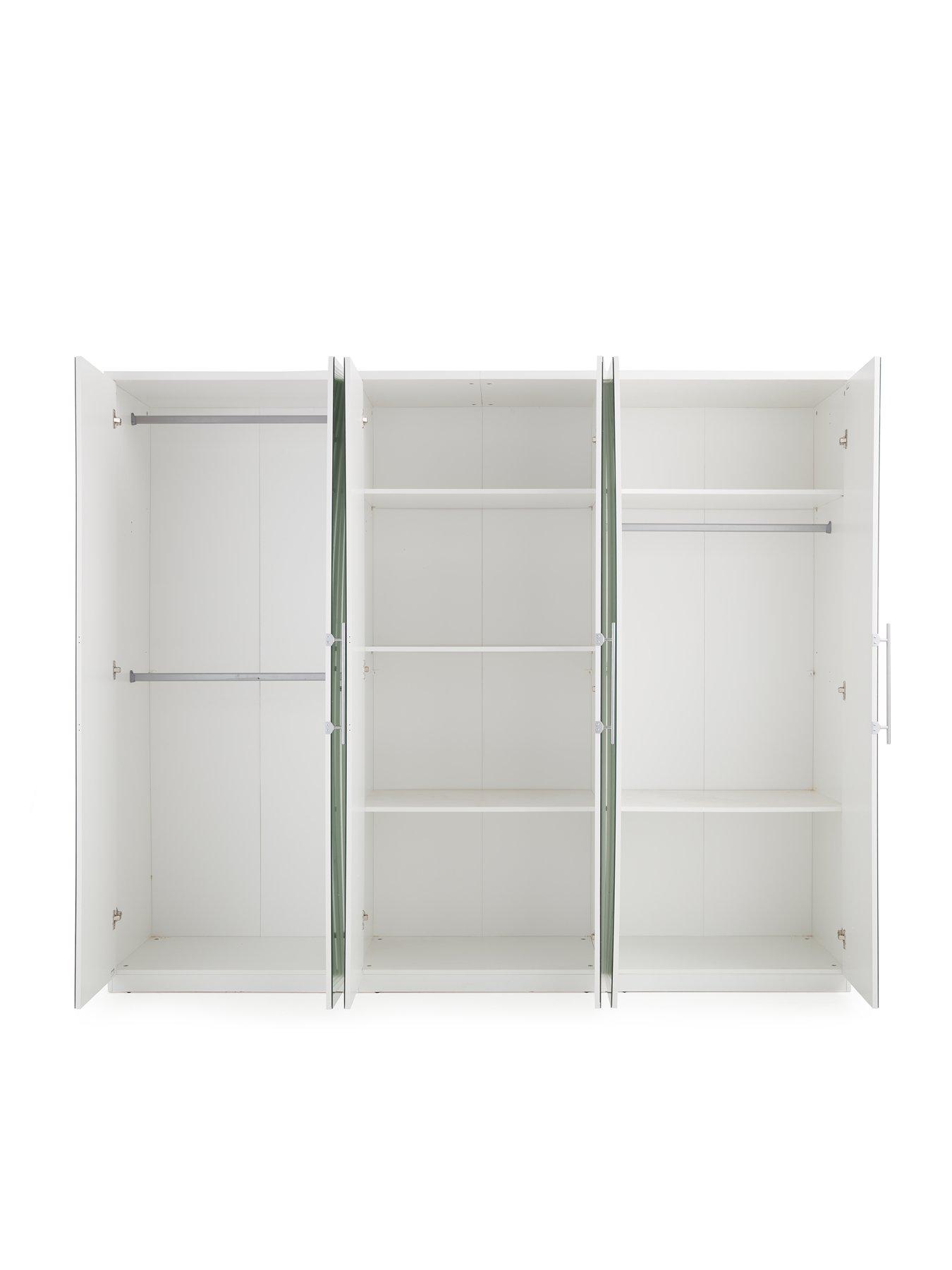 Image 4 of 7 of Very Home Prague Mirror 6 Door Wardrobe&nbsp;- FSC&reg; Certified