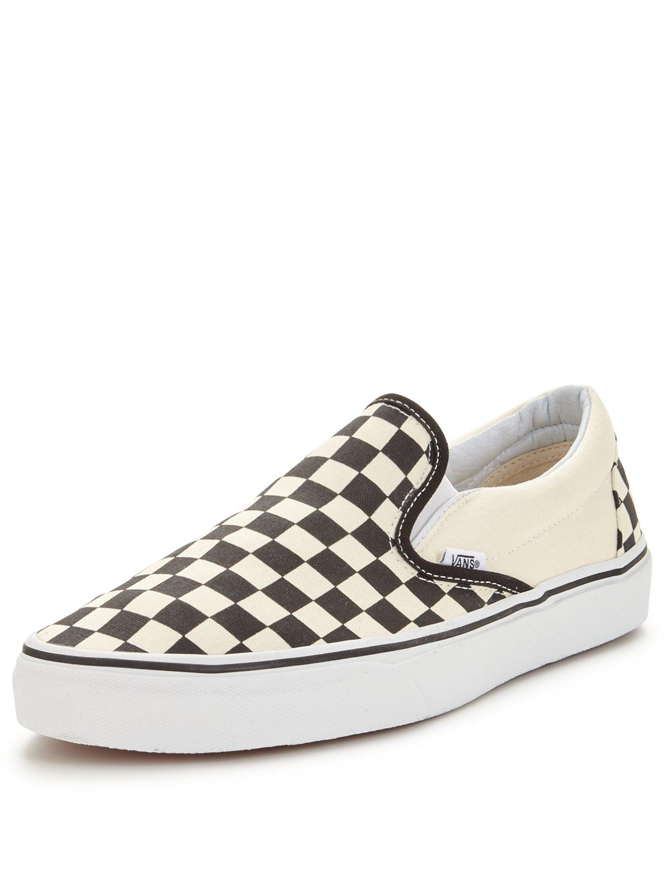 Mens vans 2025 slip ons checkered