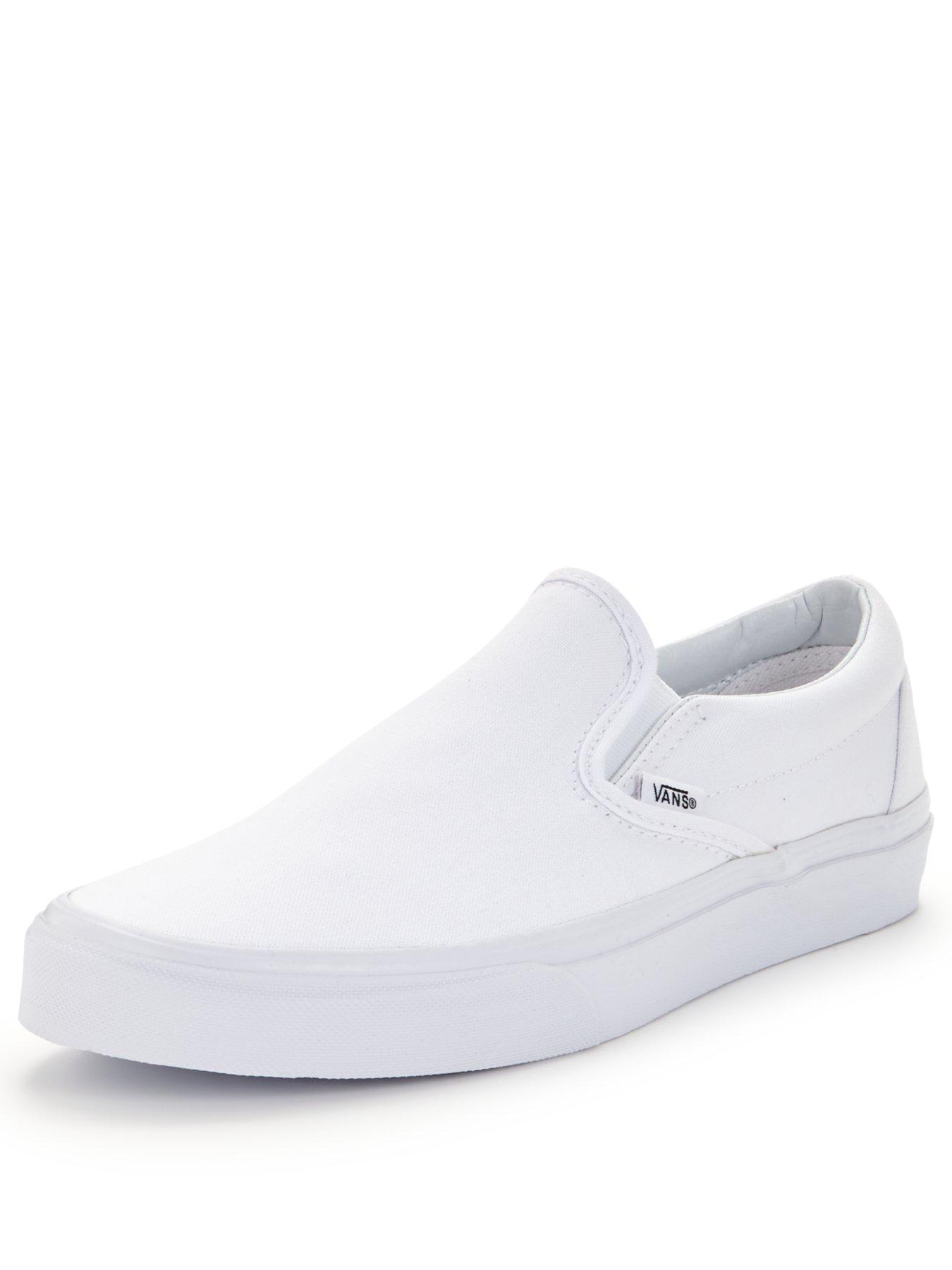 Mens white plimsoll on sale trainers