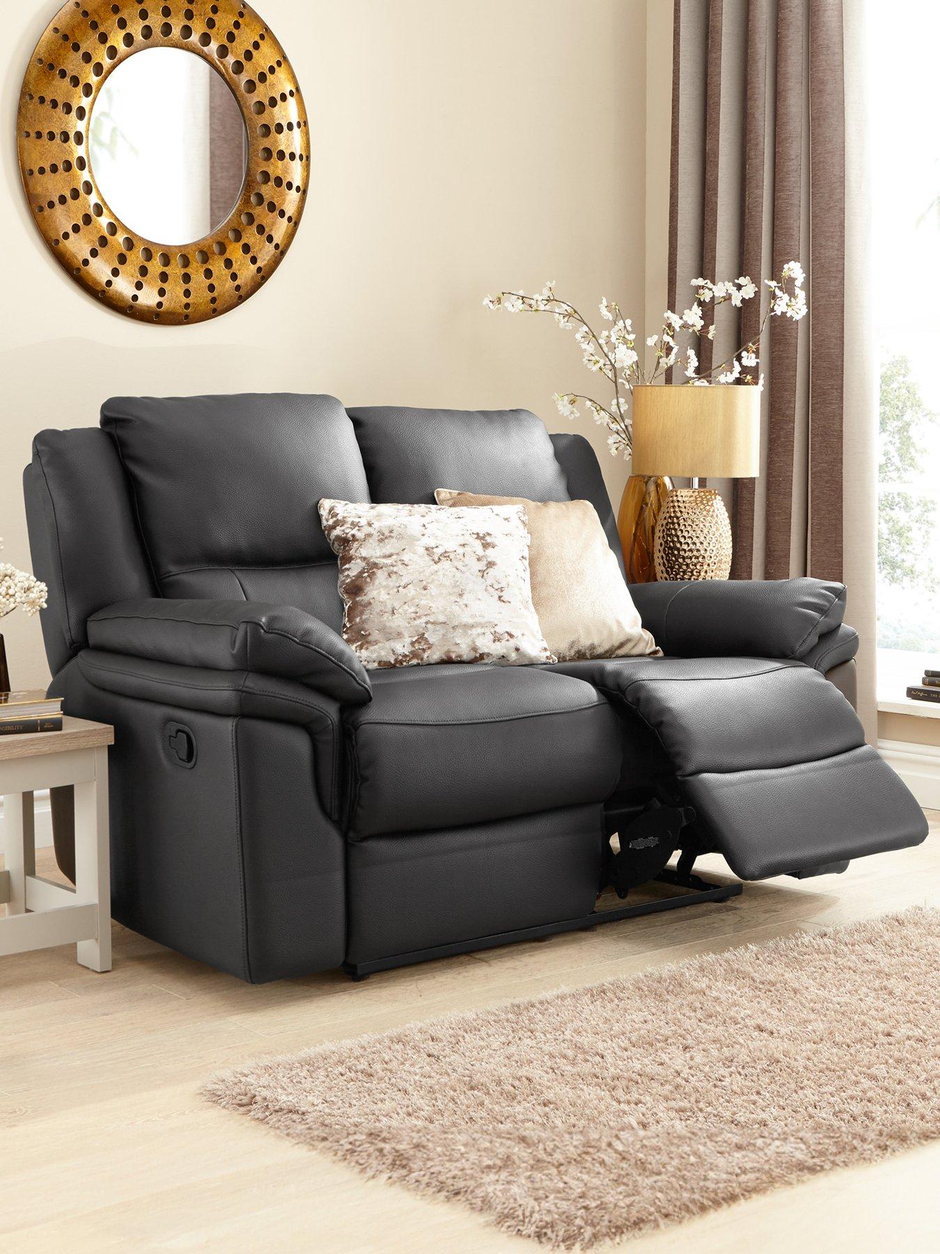 The Very Collection Albion Luxury Faux Leather 2 Seater High Back Manual Recliner Sofa - FSC® Certified