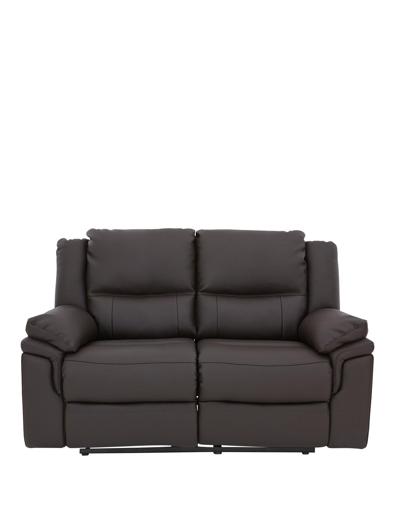Image 2 of 5 of The Very Collection Albion&nbsp;Luxury Faux Leather 2 Seater High Back Manual Recliner Sofa - FSC&reg; Certified