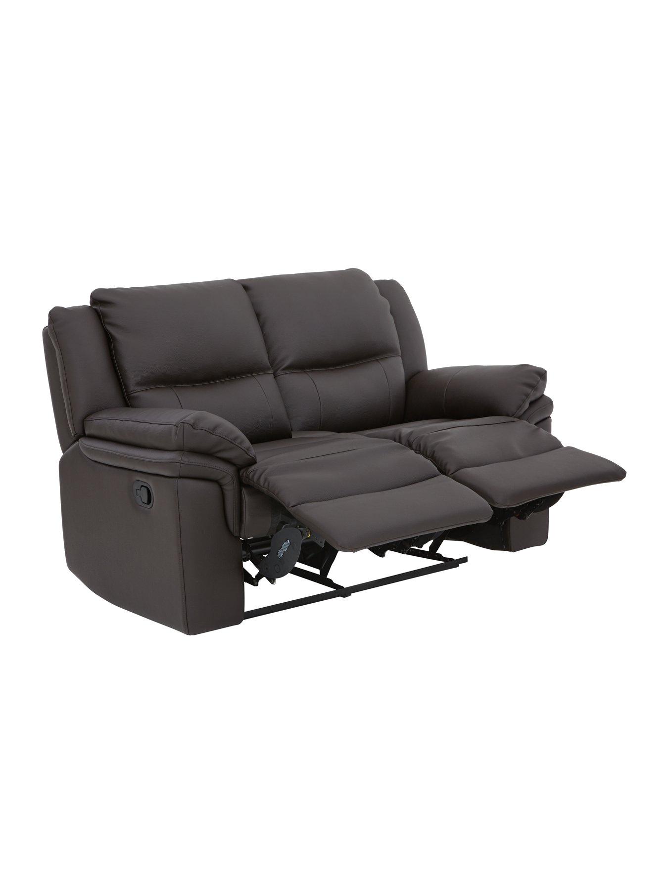 Image 3 of 5 of The Very Collection Albion&nbsp;Luxury Faux Leather 2 Seater High Back Manual Recliner Sofa - FSC&reg; Certified