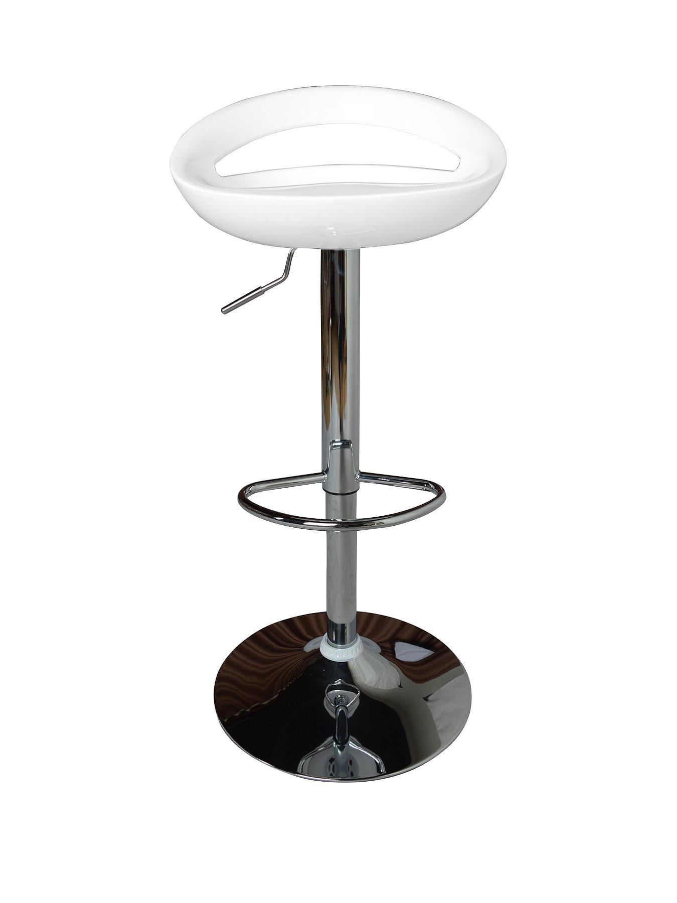 The Very Collection Avanti Bar Stool - White and Chrome