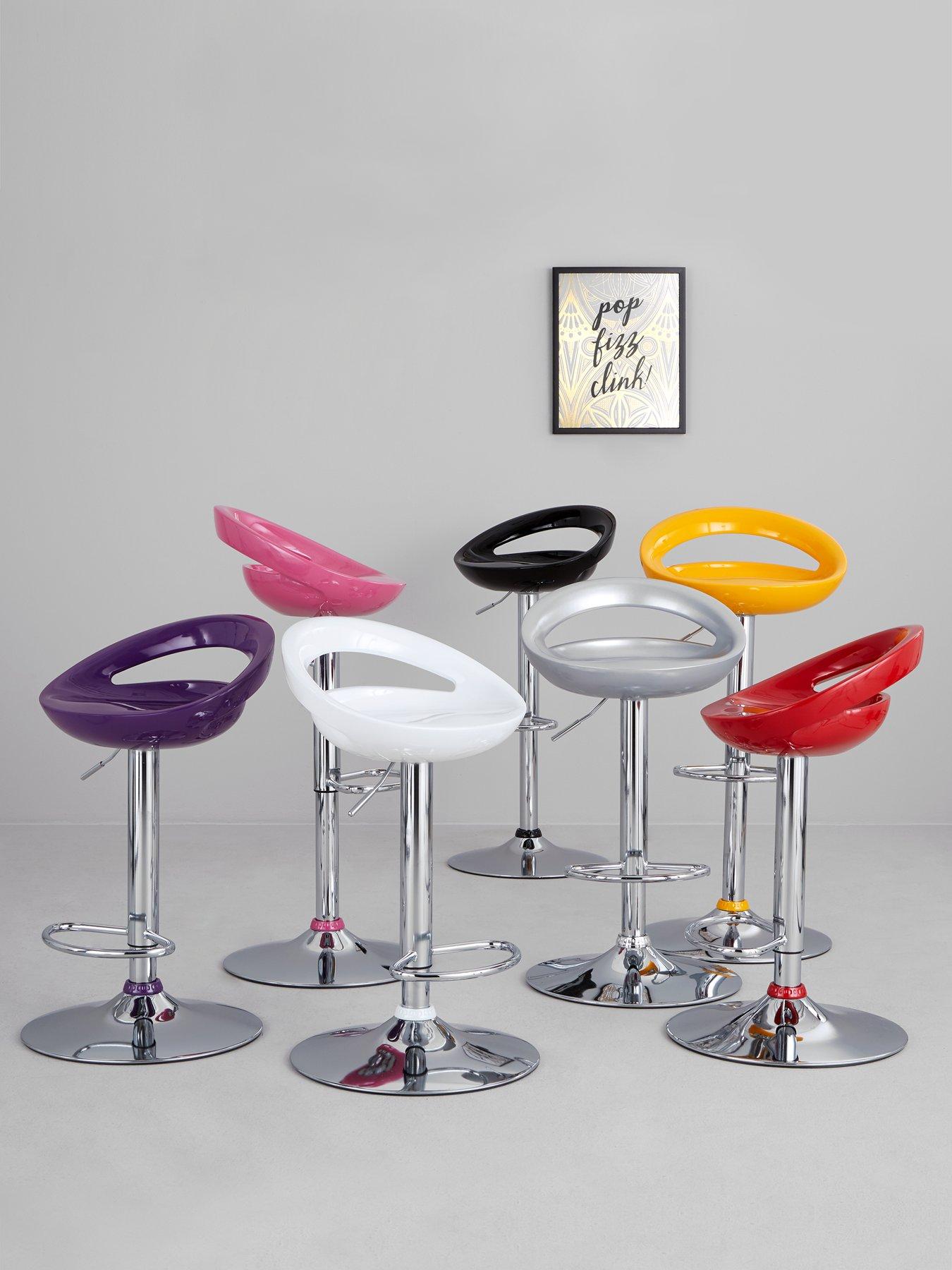Image 2 of 3 of The Very Collection Avanti Bar Stool - Black&nbsp;and Chrome