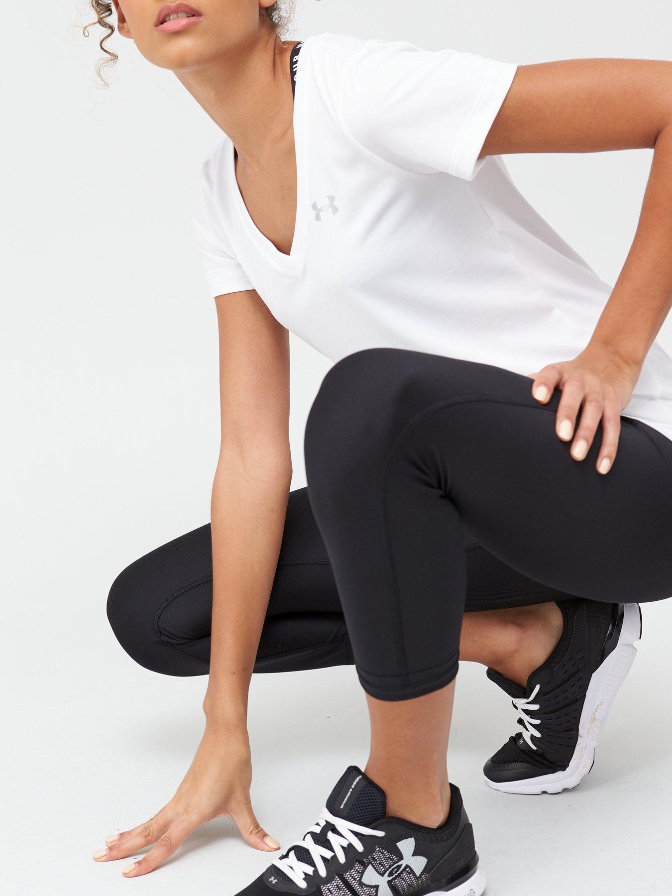 Image 4 of 4 of UNDER ARMOUR UA Tech V-Neck Tee - White