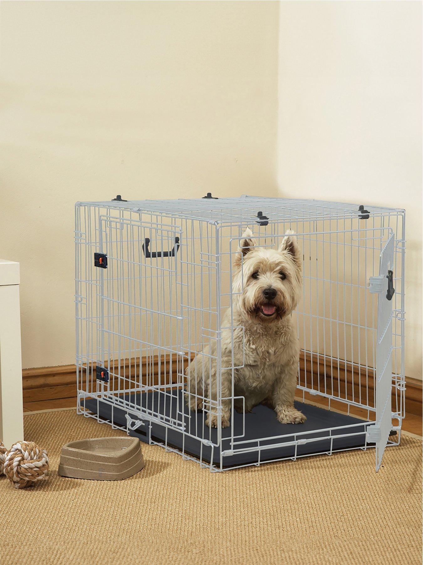 Rosewood Two Door Dog and Puppy Home Cage - Medium 76 x 52 x 58cm
