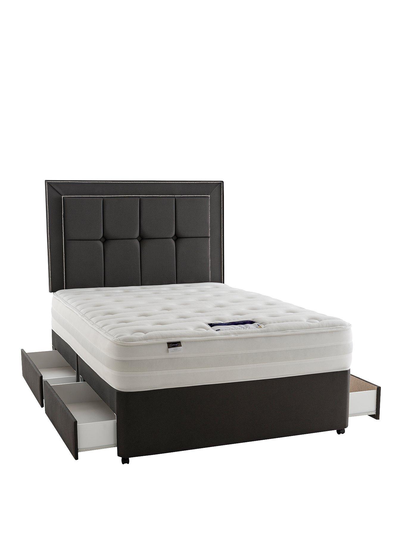 Image 2 of 3 of Silentnight 1400 Pocket Ortho&nbsp;Divan Bed with Storage Options&nbsp;- Firm