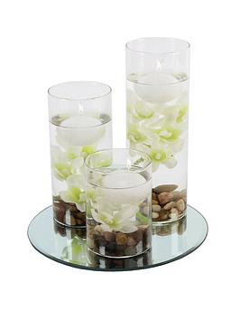 hestia-set-of-3-floating-candles-with-vases-and-white-flowers-on-a-mirrored-base
