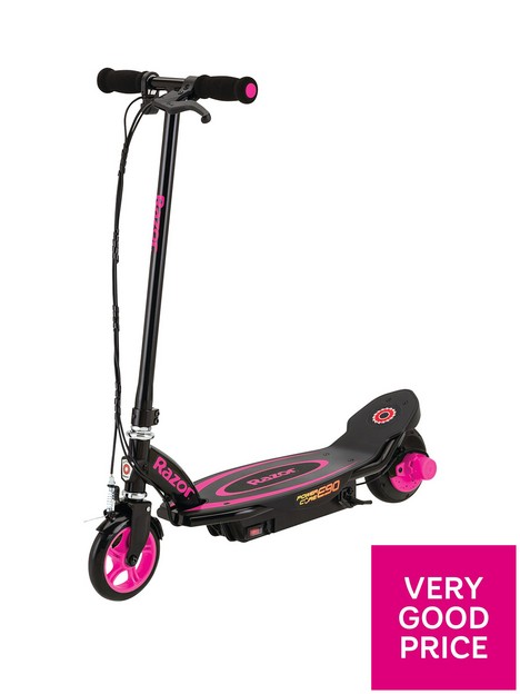razor-powercore-e90-scooter-pink