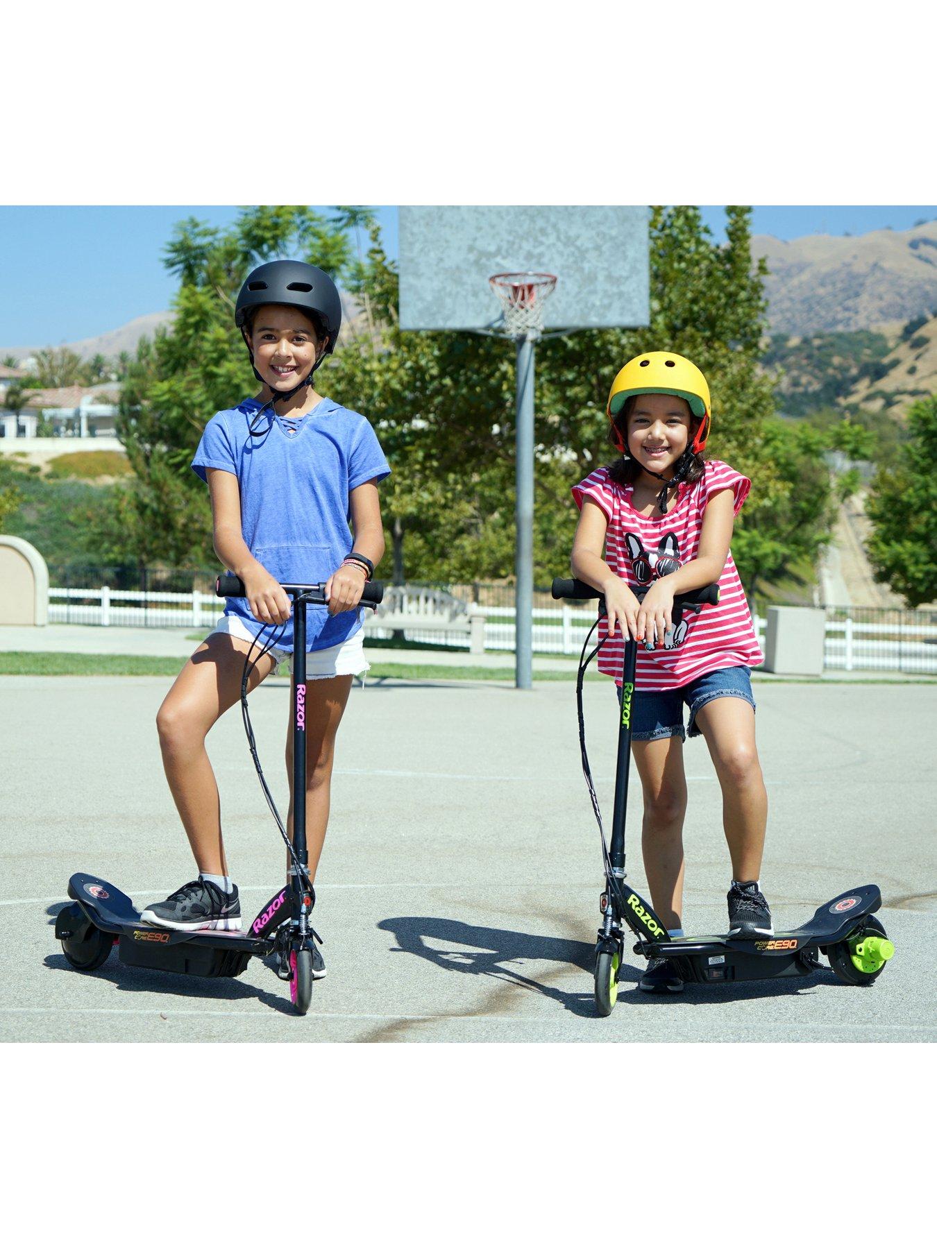 Image 7 of 8 of Razor Power Core E90 Electric Scooter for Kids 14+ - Pink