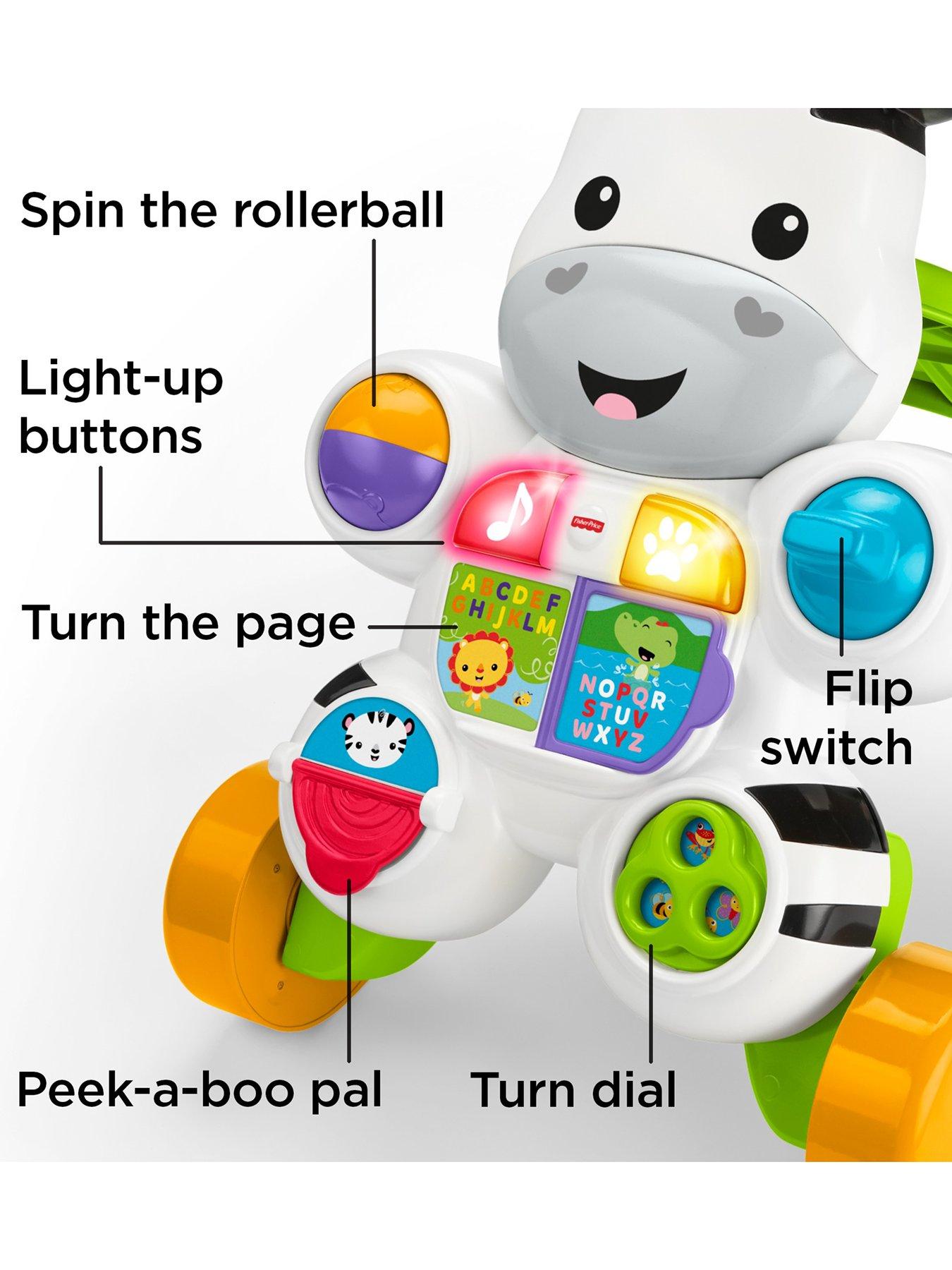 Image 2 of 6 of Fisher-Price Learn with Me Zebra Baby Walker