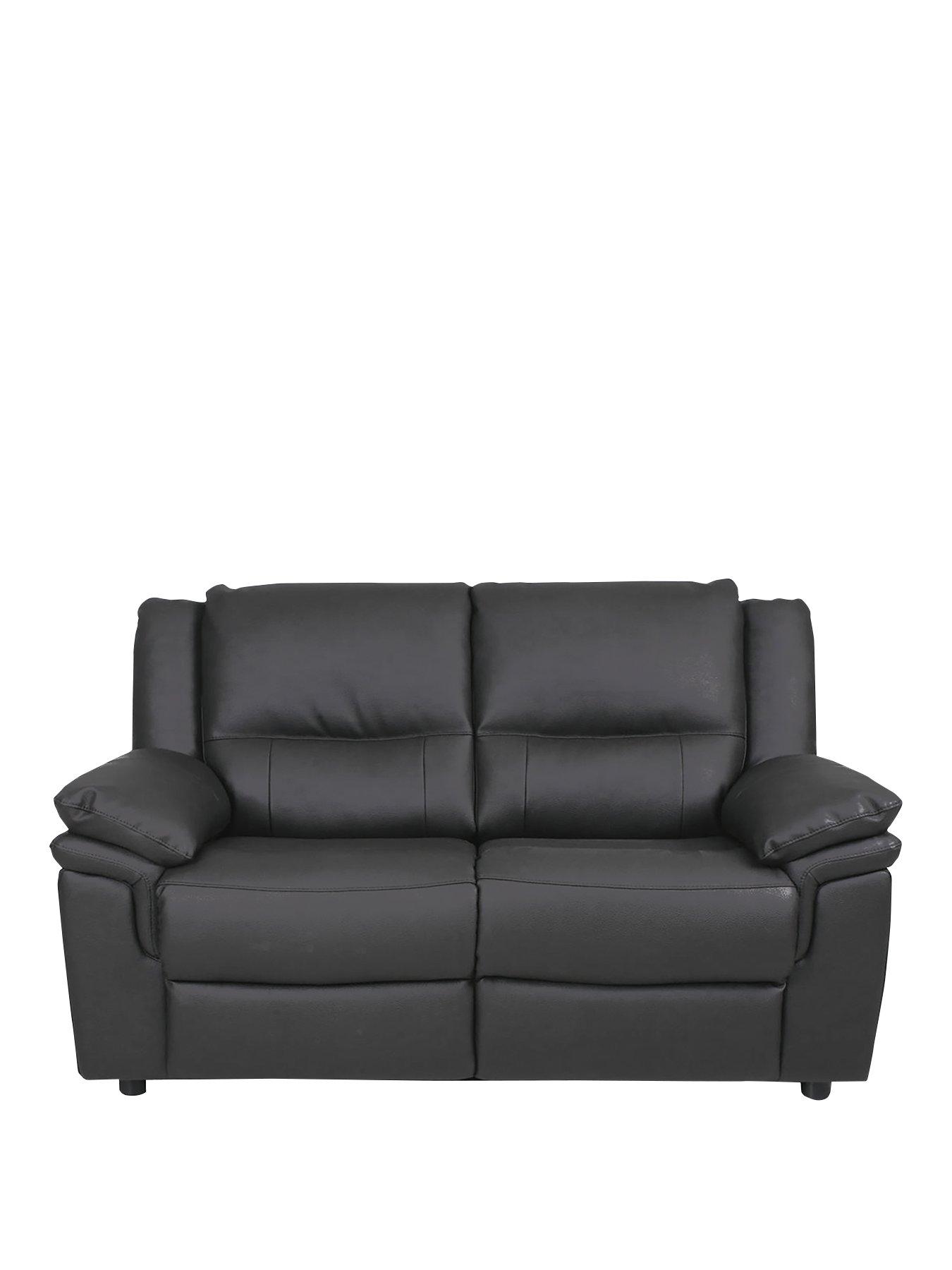 Very Home Albion Luxury Faux Leather High Back 2 Seater Sofa - FSC® Certified