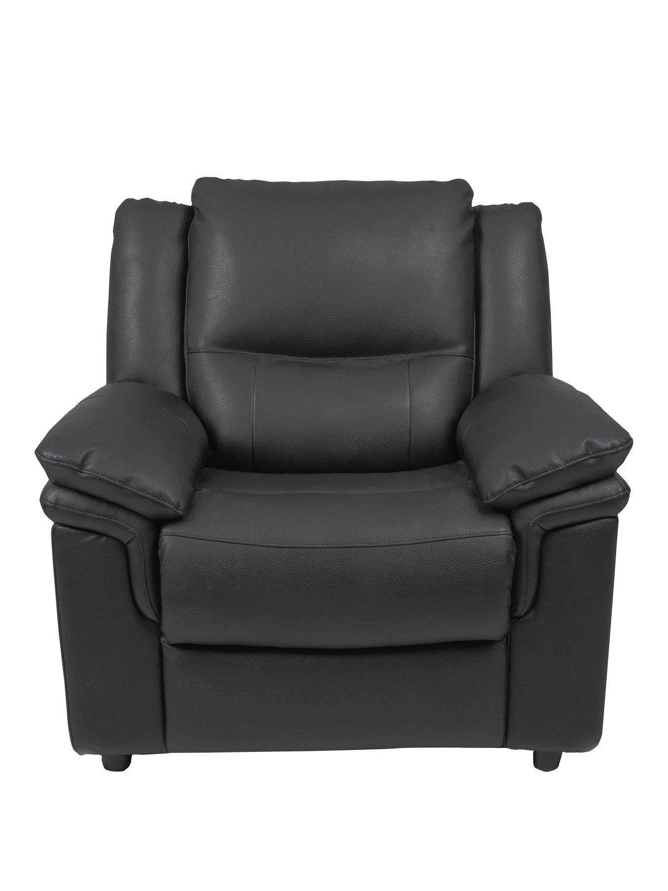 Image 1 of 4 of Very Home Albion Luxury Faux Leather High Back&nbsp;Armchair