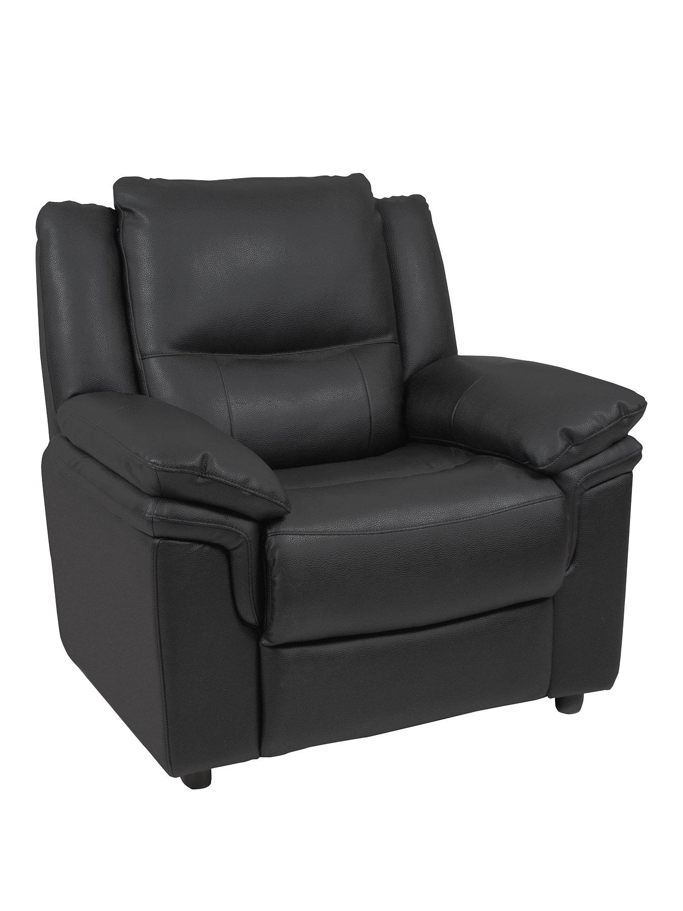 Image 2 of 4 of Very Home Albion Luxury Faux Leather High Back&nbsp;Armchair