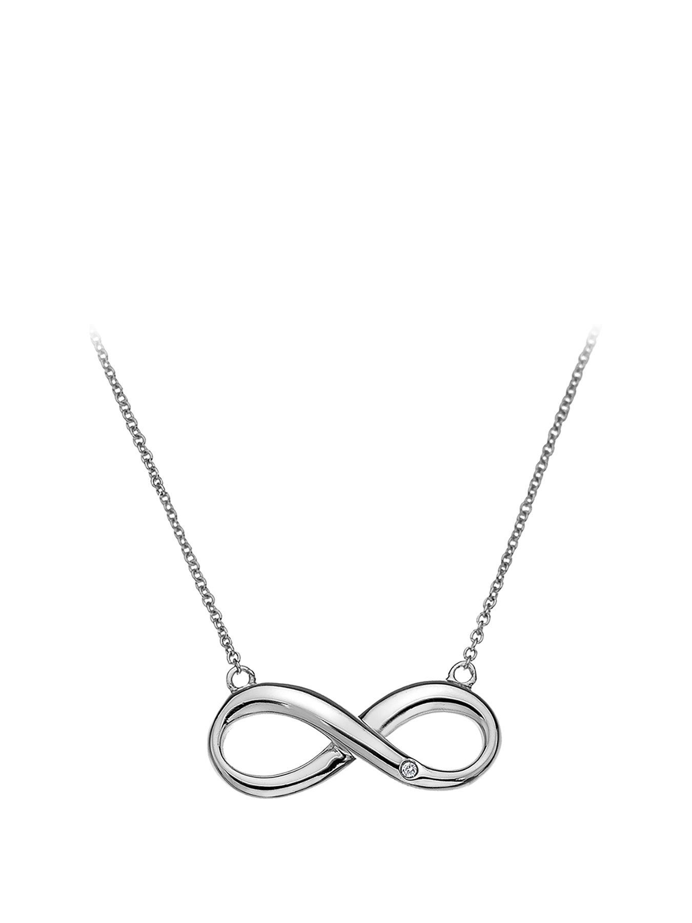 Image 1 of 3 of Hot Diamonds Sterling Silver Infinity Necklace
