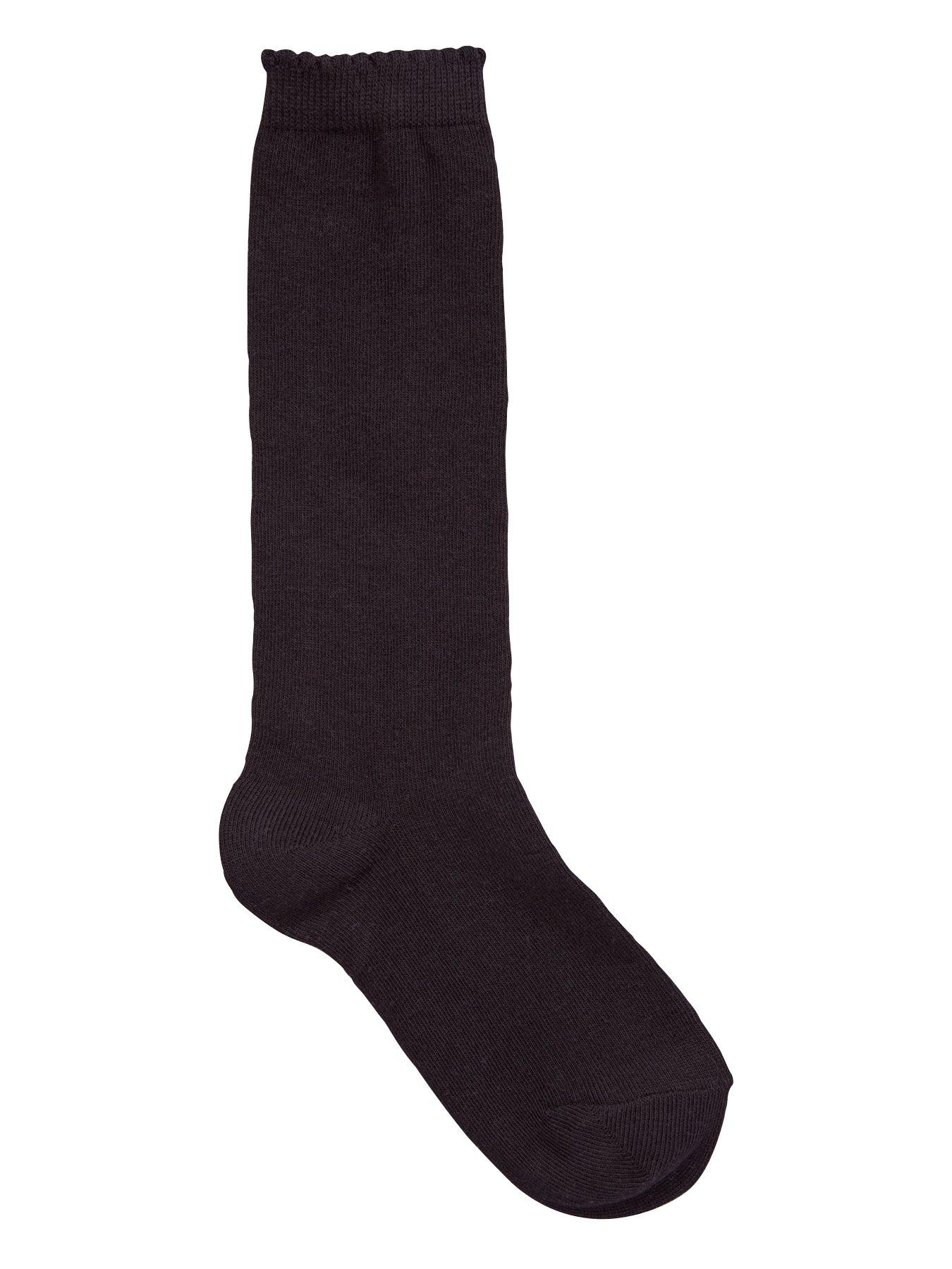 Image 2 of 3 of The Very Collection Girls 5 Pack Knee High Stretch Socks - Black
